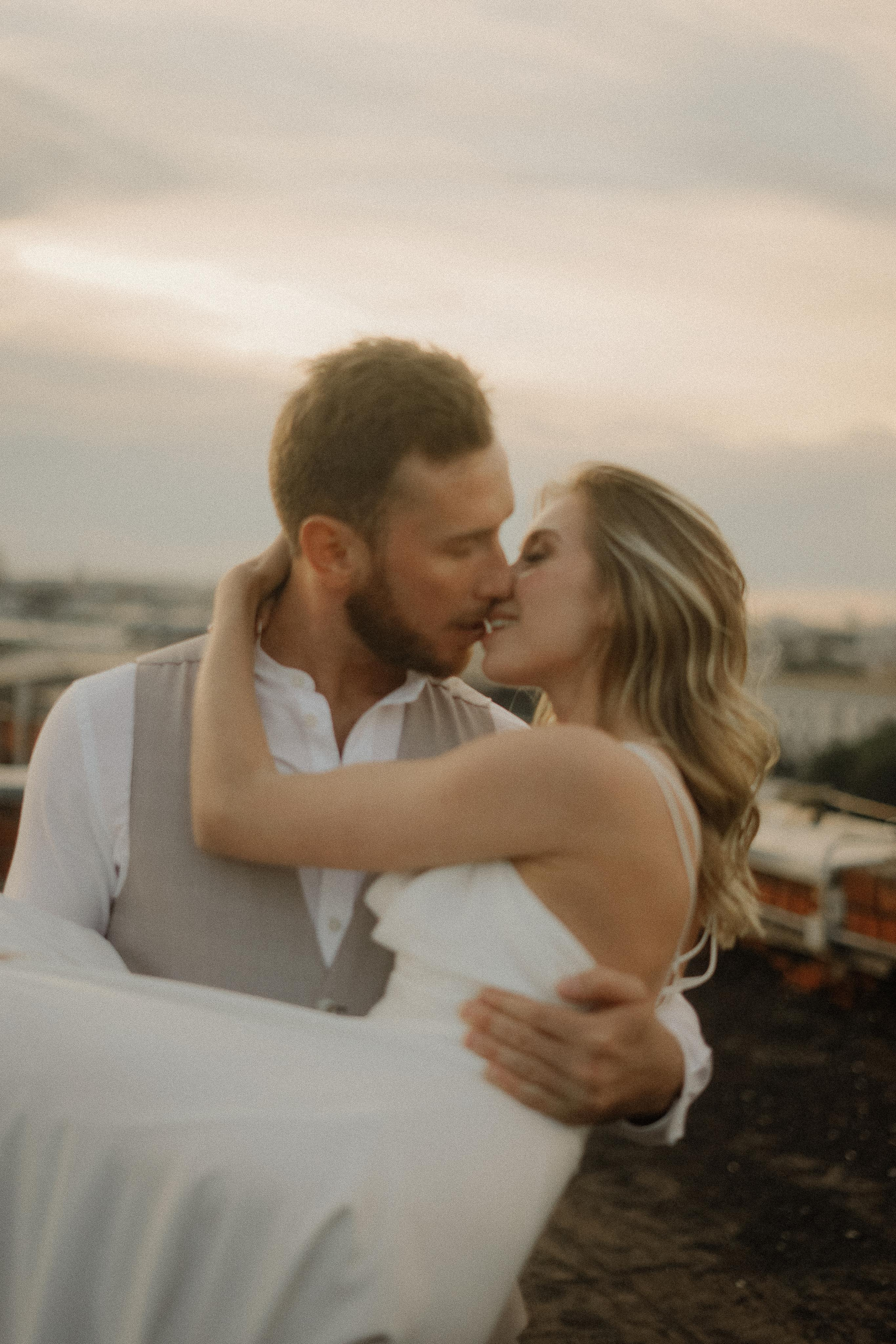 Злата и Илья. Крыша Москвы. Свадебный фотограф Марина Попова