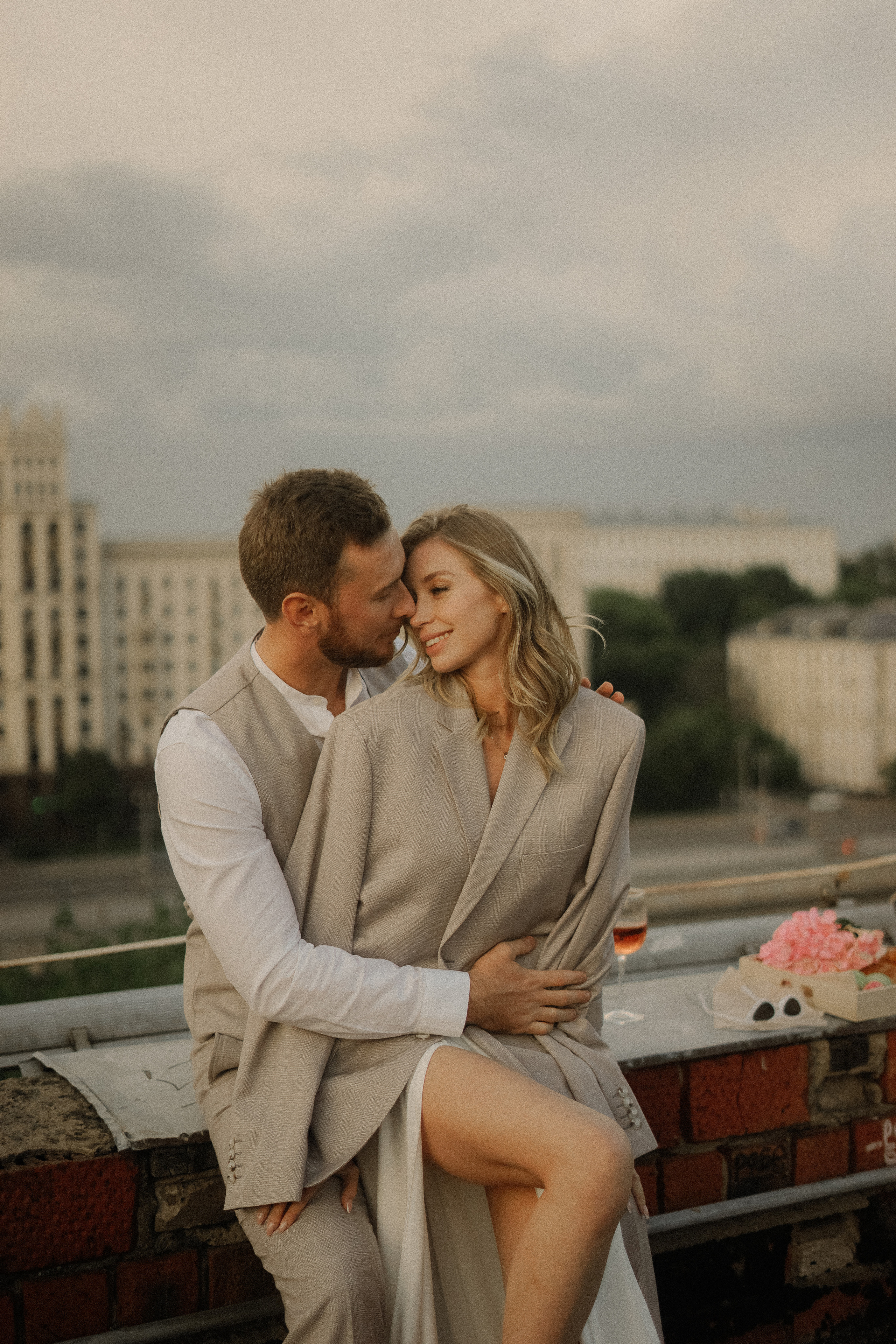 Злата и Илья. Крыша Москвы. Свадебный фотограф Марина Попова