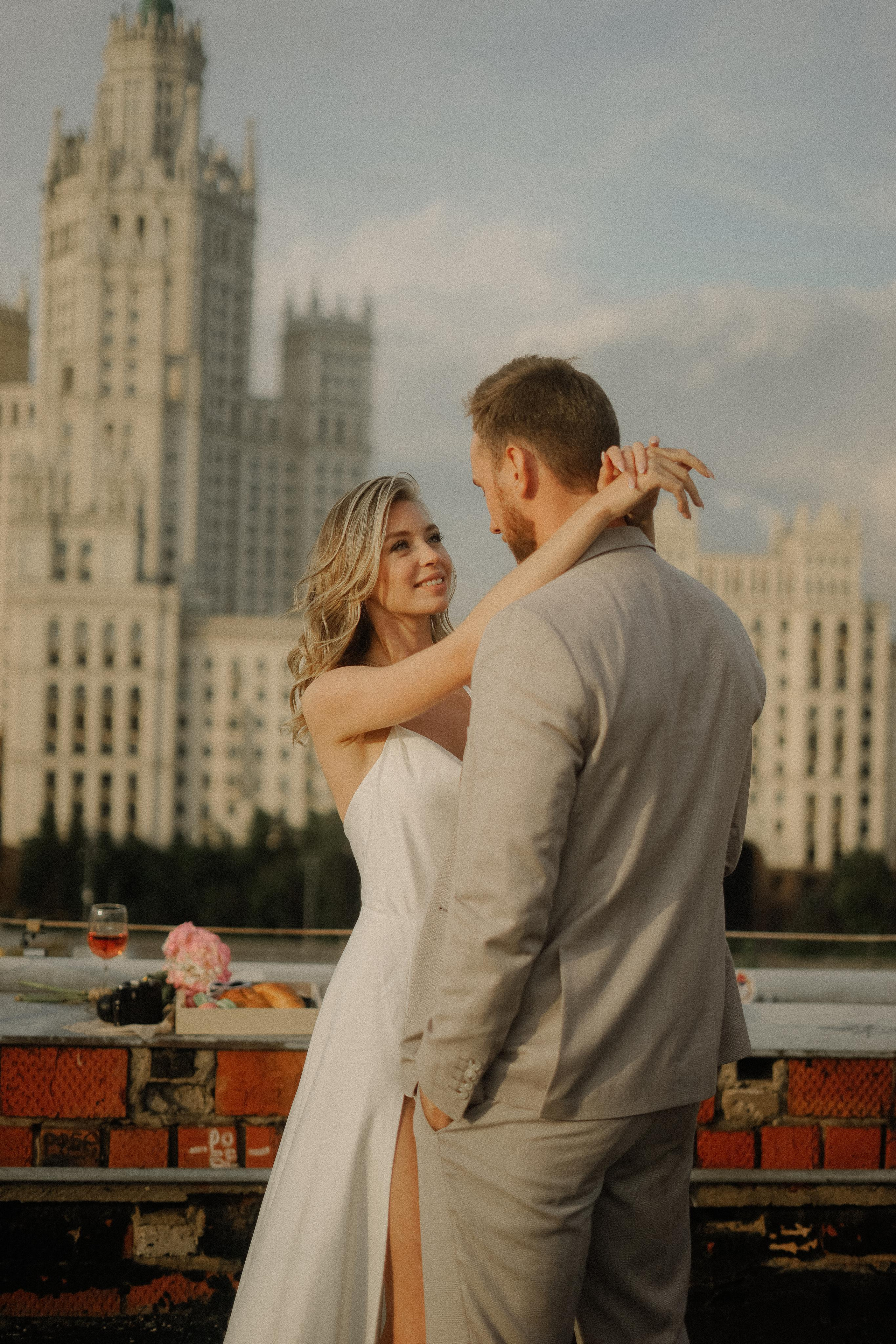 Злата и Илья. Крыша Москвы. Свадебный фотограф Марина Попова