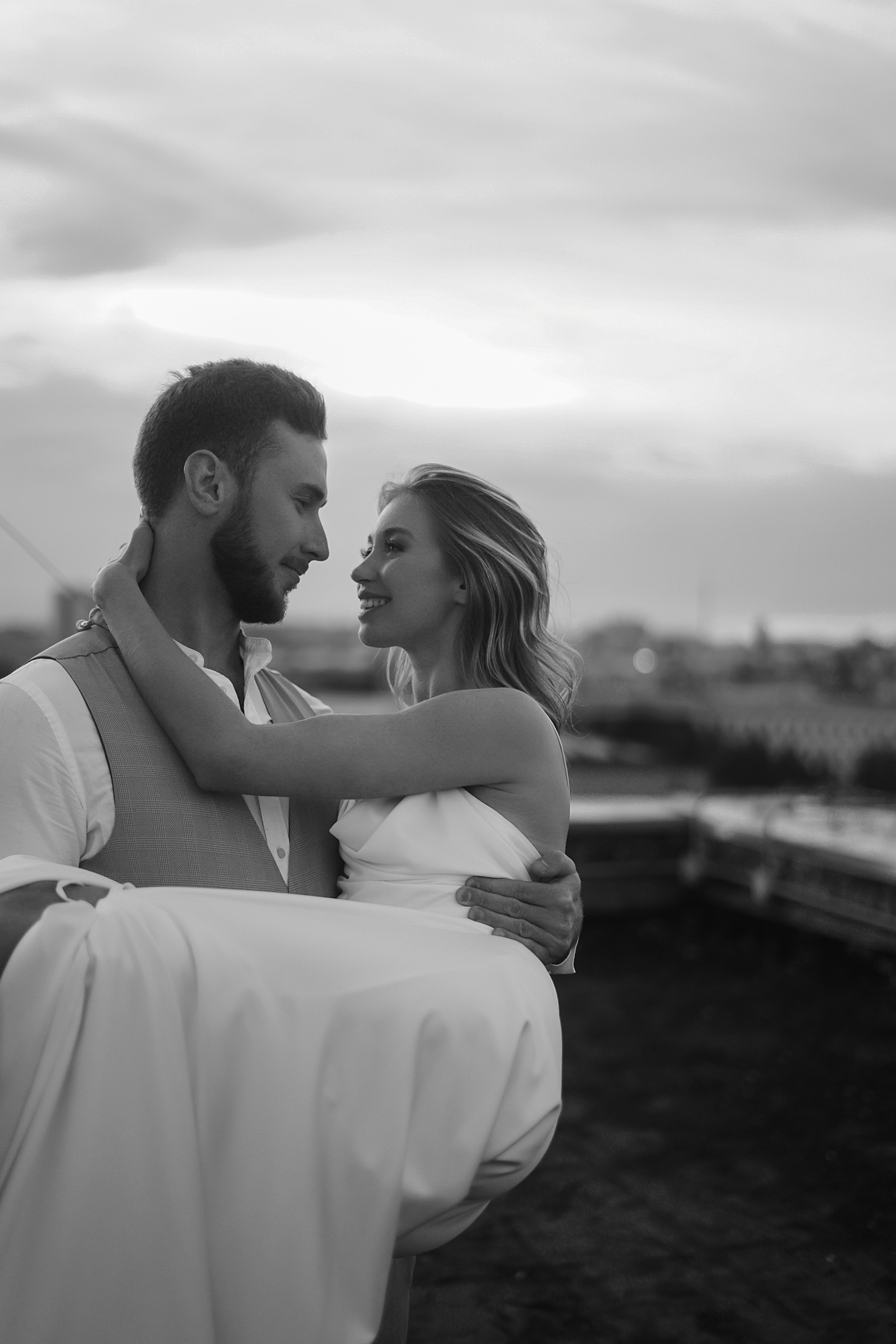 Злата и Илья. Крыша Москвы. Свадебный фотограф Марина Попова