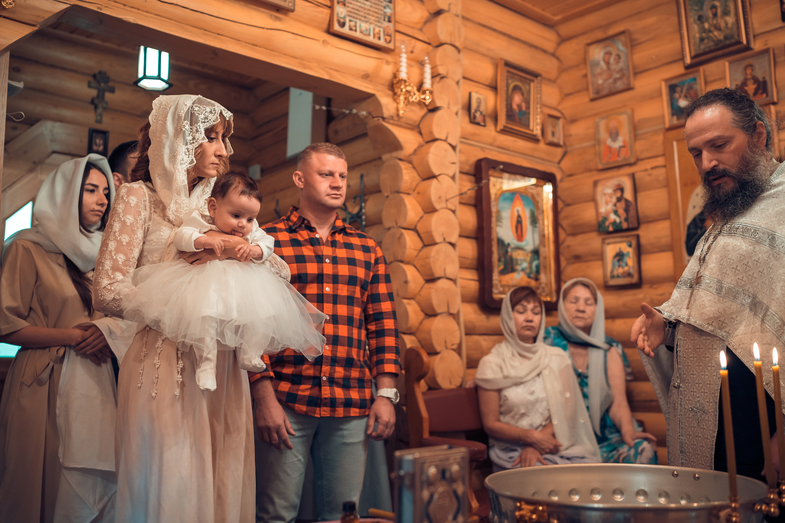 Крещение Дианы Храм Вифлеемских младенцев (Сосны). Фотограф на Крещение и Венчание в Красноярске Рамазанова Юлия