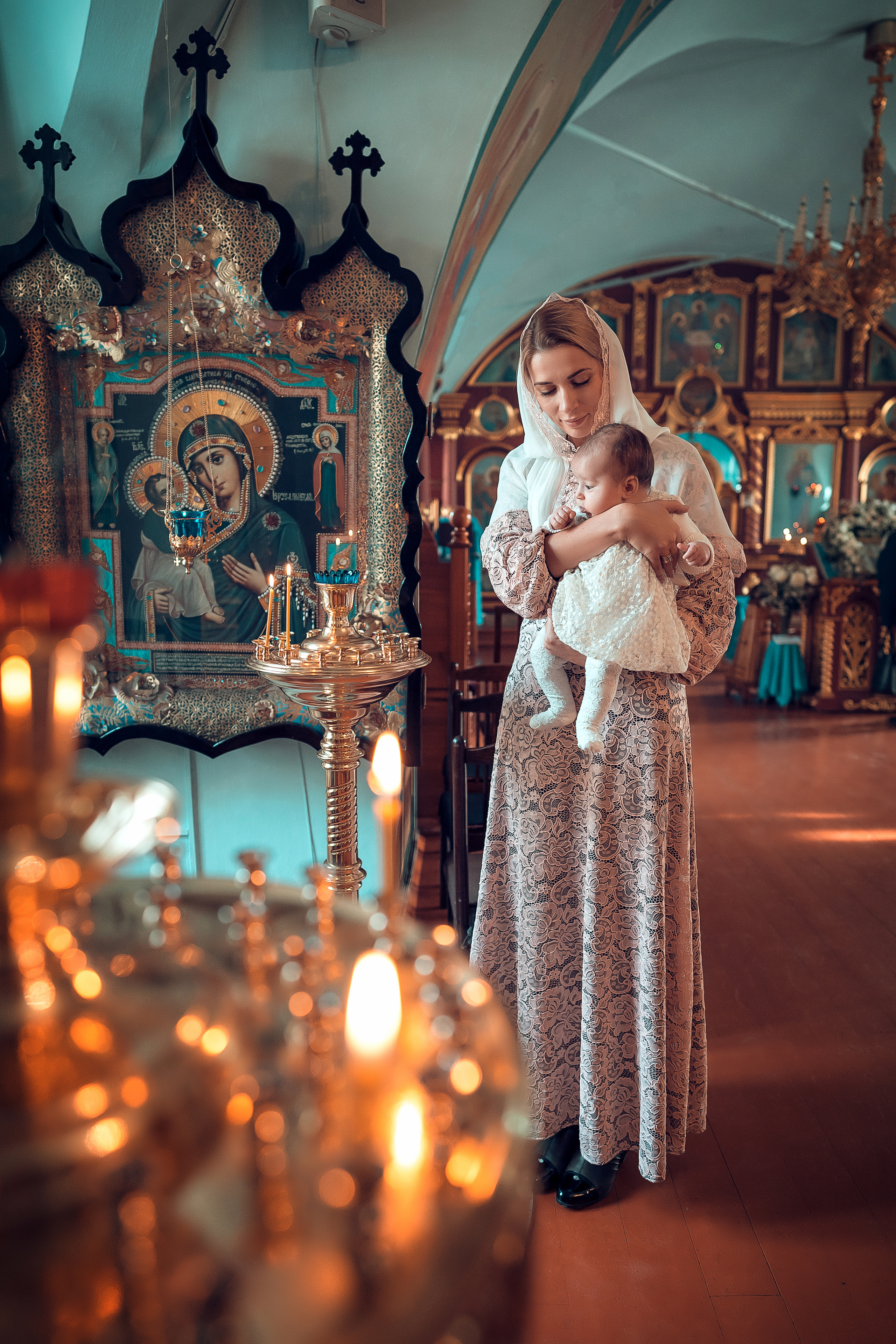 Крещение Евы Благовещенский Собор (Женский монастырь). Фотограф на Крещение и Венчание в Красноярске Рамазанова Юлия