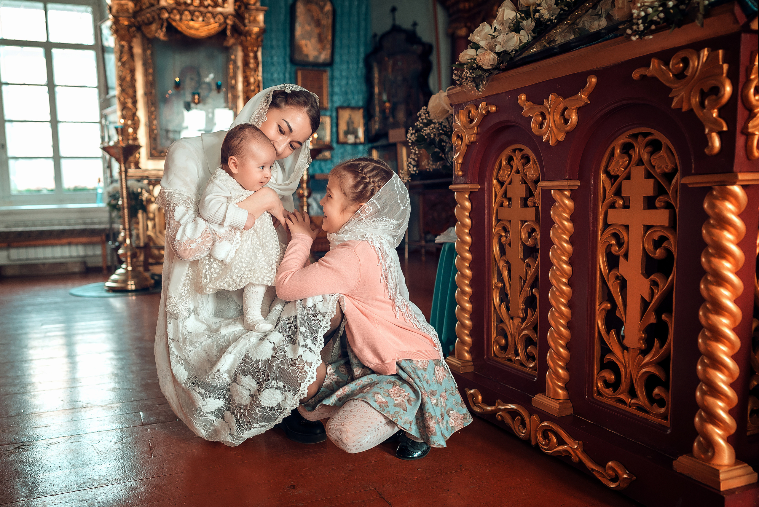 Крещение Евы Благовещенский Собор (Женский монастырь). Фотограф на Крещение и Венчание в Красноярске Рамазанова Юлия