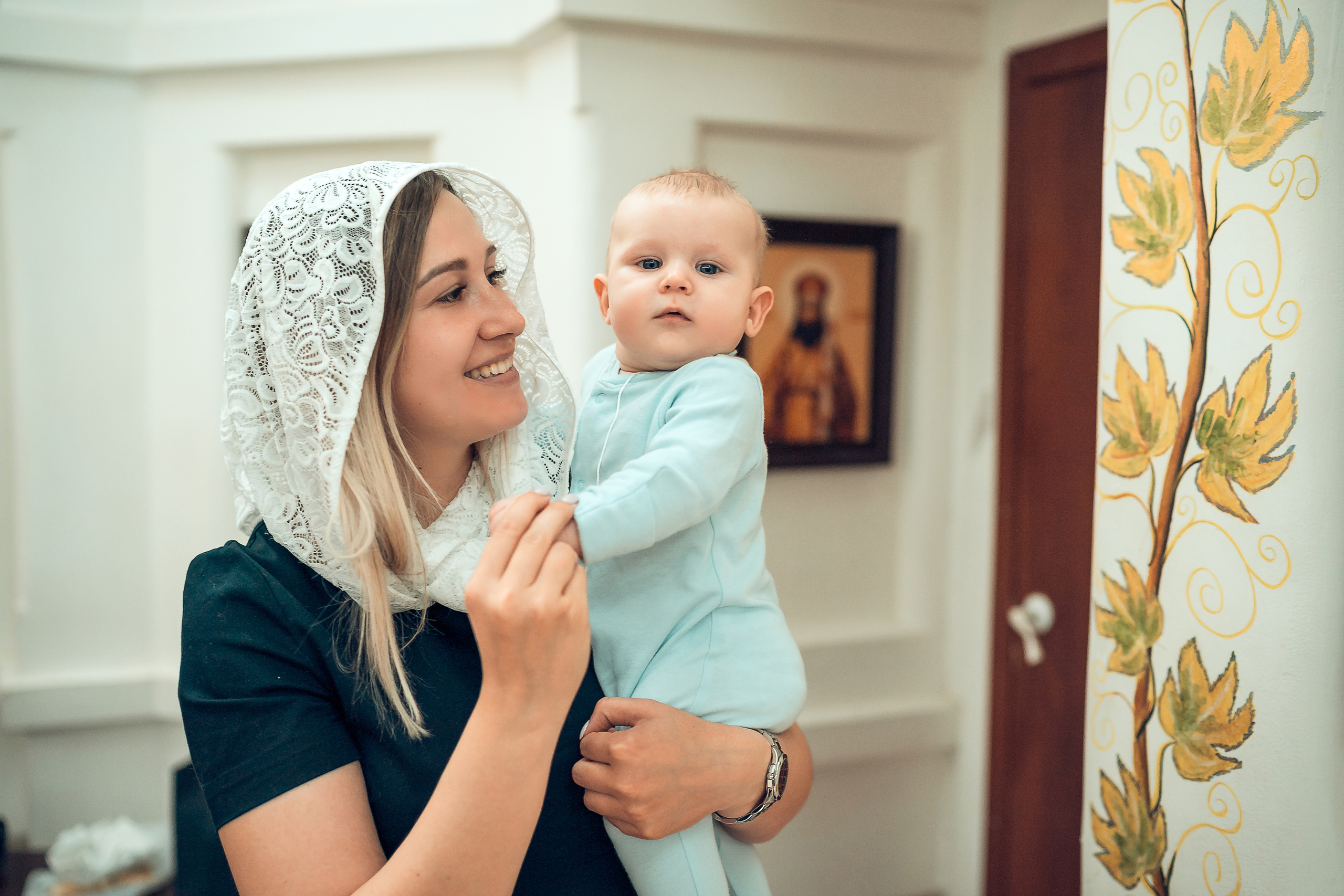 Крещение Семена Храм Михаила Архангела. Фотограф на Крещение и Венчание в Красноярске Рамазанова Юлия