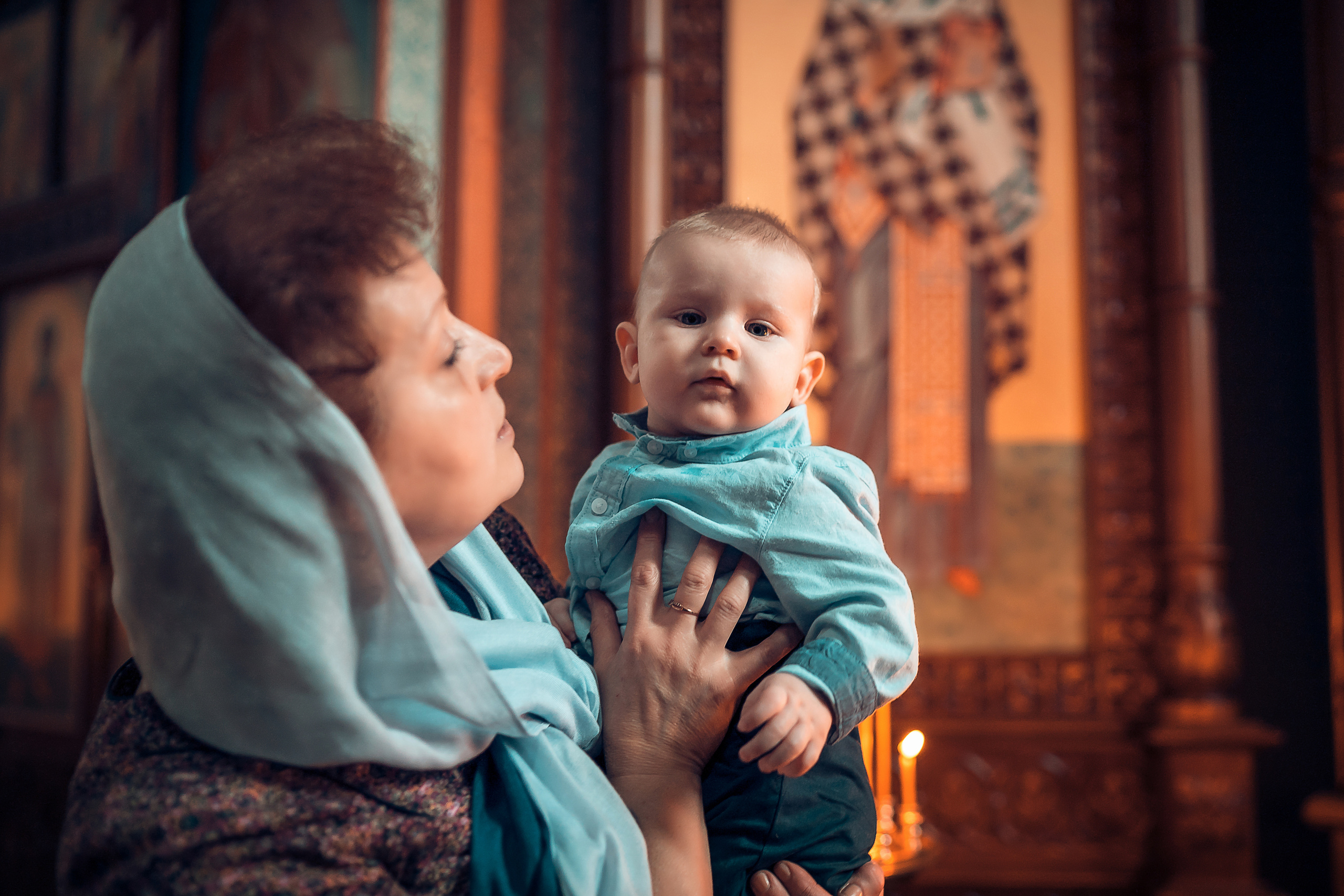 Крещение Семена Храм Михаила Архангела. Фотограф на Крещение и Венчание в Красноярске Рамазанова Юлия