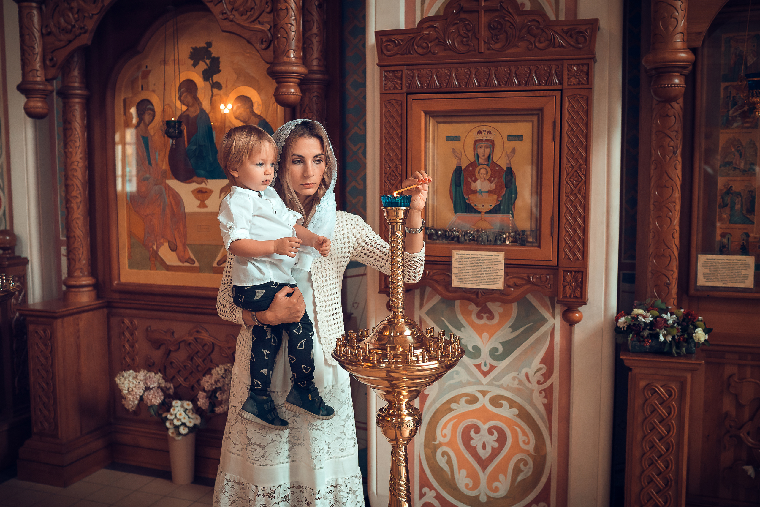 Крещение Льва Храм Иоанна Предтечи. Фотограф на Крещение и Венчание в Красноярске Рамазанова Юлия