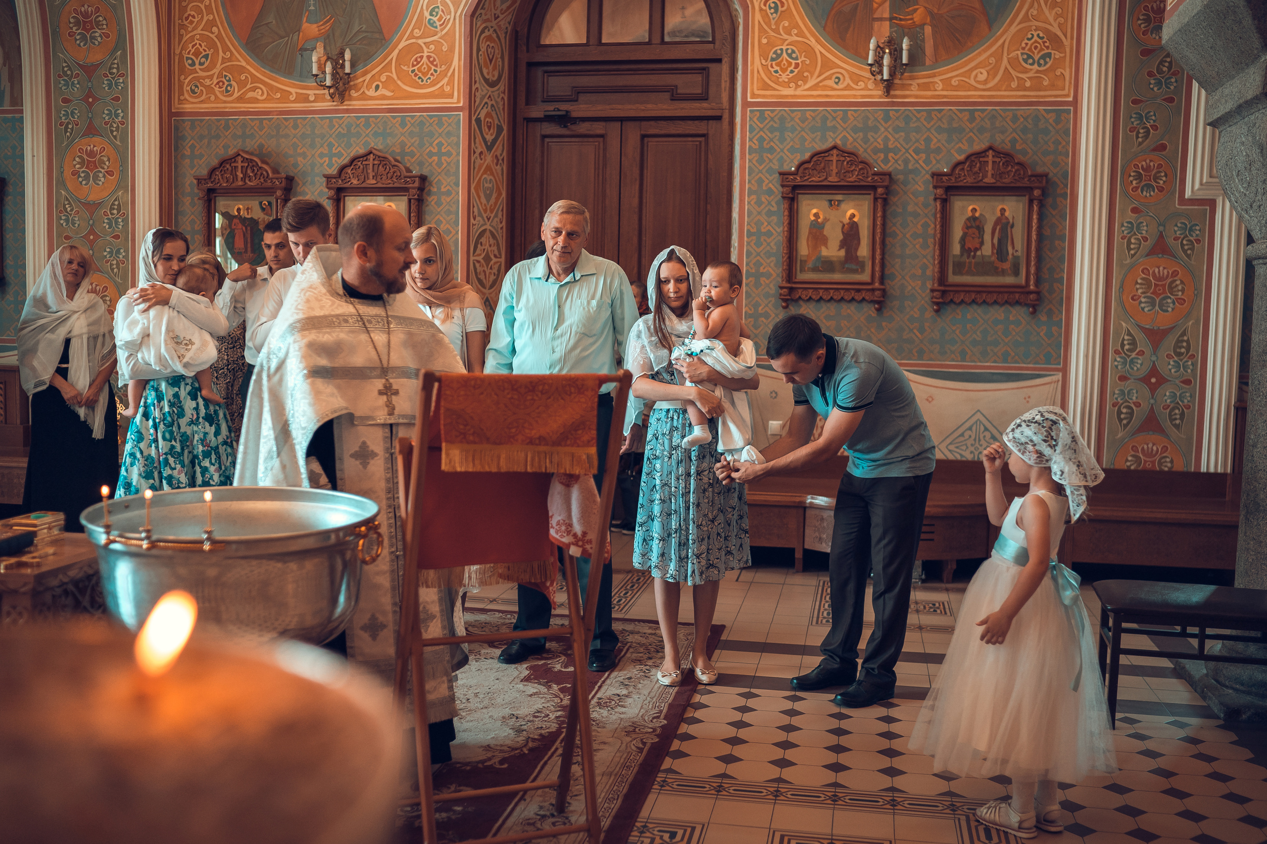 Крещение Кирилла Храм Иоанна Предтечи. Фотограф на Крещение и Венчание в Красноярске Рамазанова Юлия