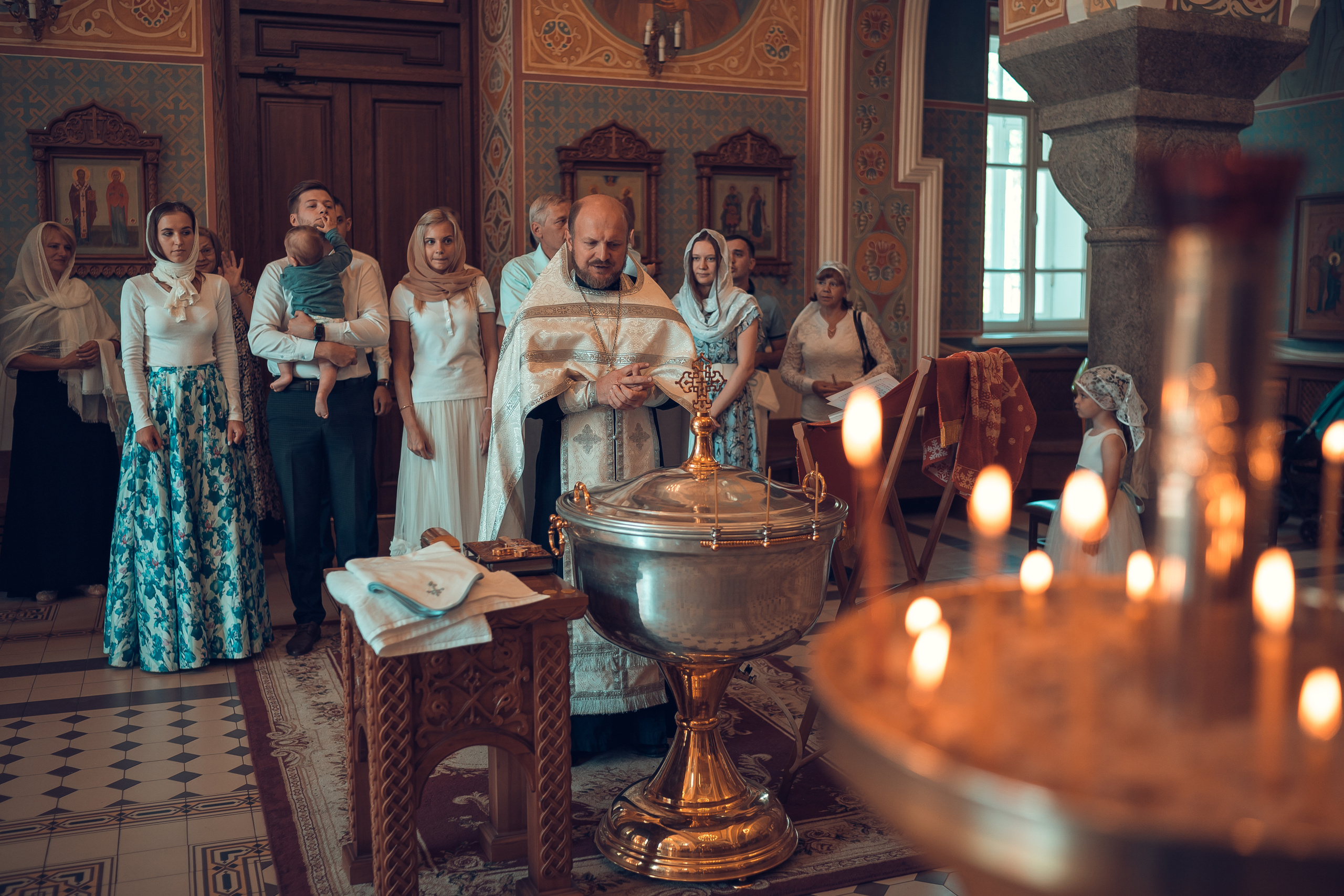 Крещение Кирилла Храм Иоанна Предтечи. Фотограф на Крещение и Венчание в Красноярске Рамазанова Юлия