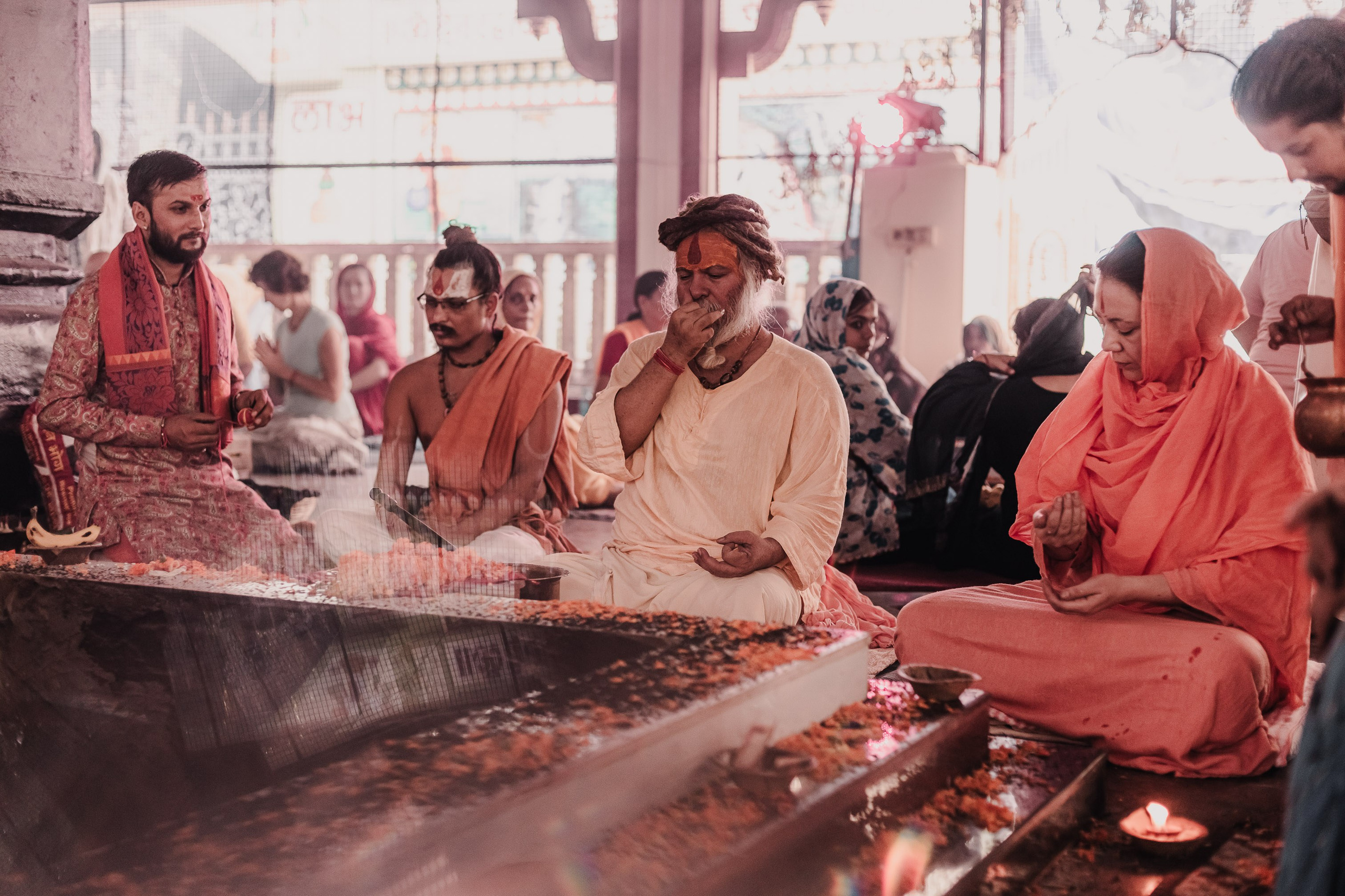 Navaratri yajna at Devraha Baba Ji ashram. Мариам Багдасарян