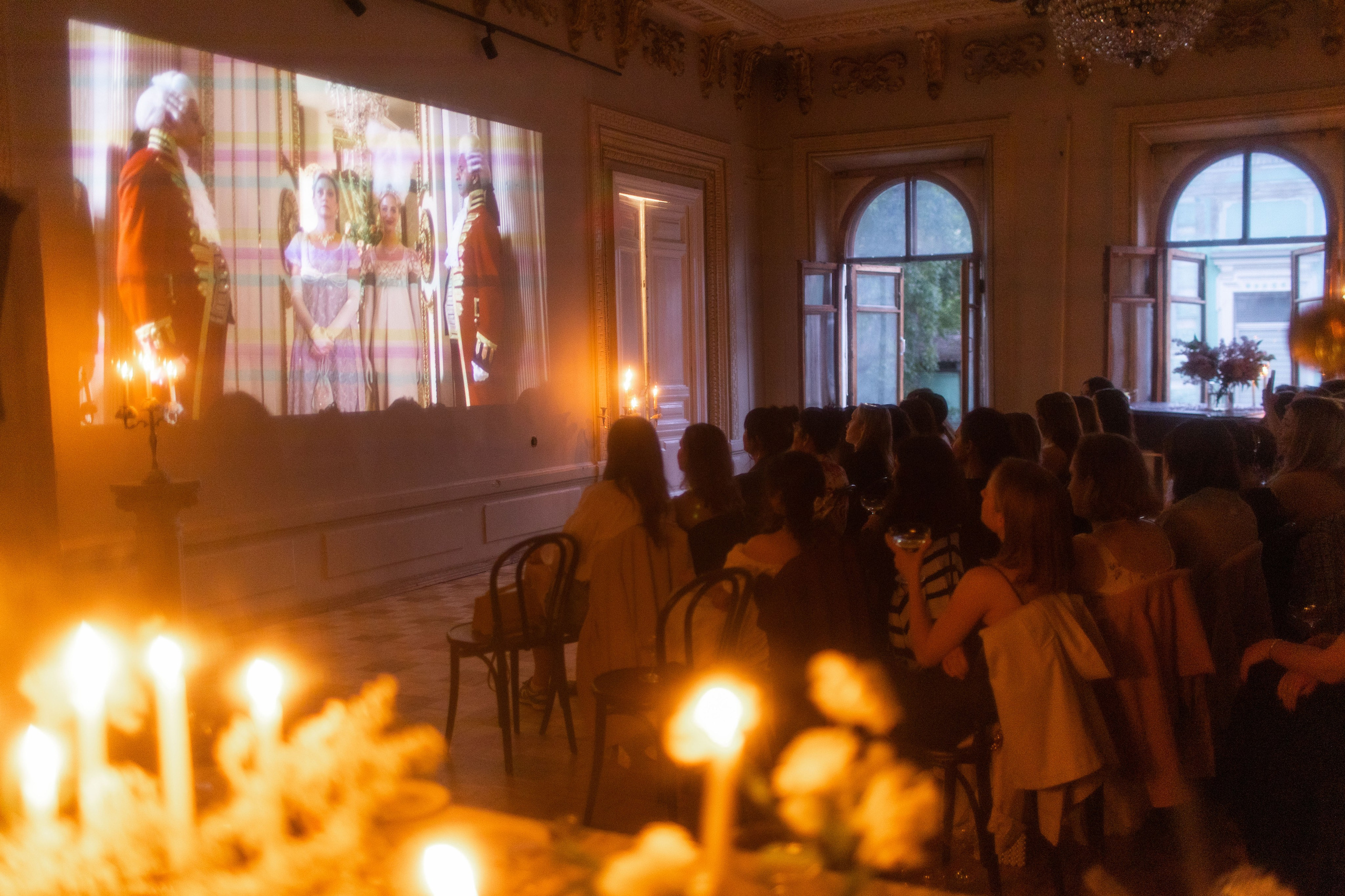 Кинопоказ в особняке. Фотограф в Москве Десятова Ксения