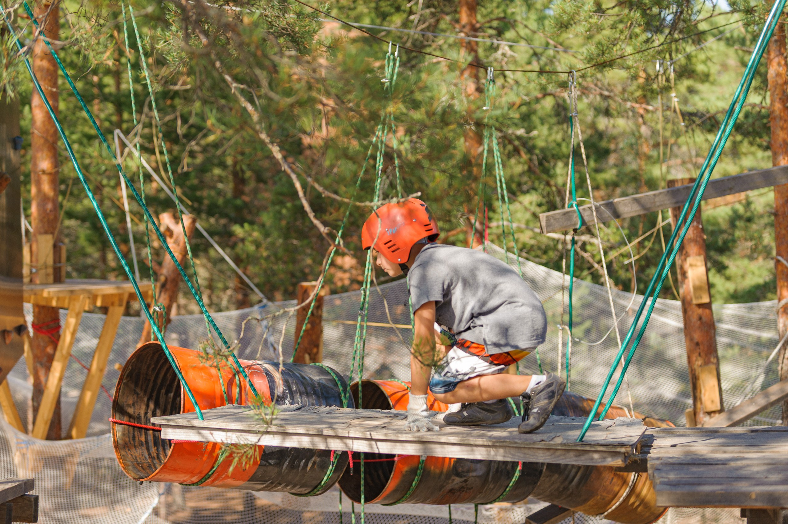 Летние тренировочные сборы Школы Боевых Искусств «МОН» 2013, подвесной городок