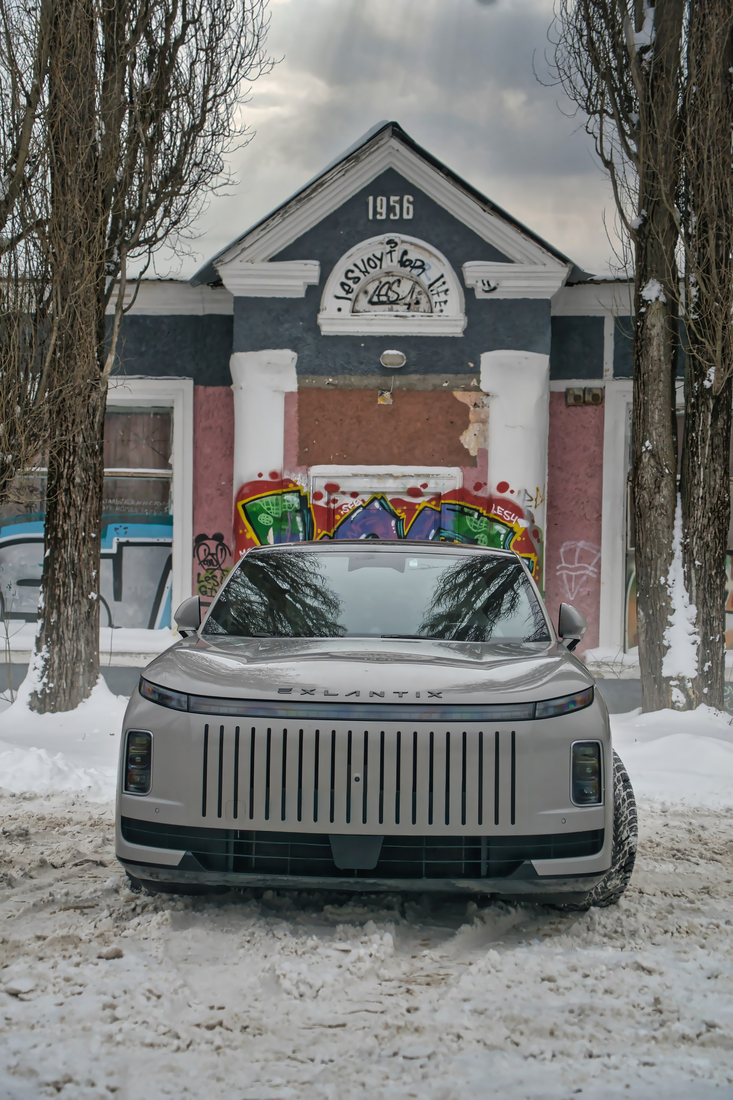 Exlantix ET зимой в снегу. FM Media Сrew. Репортажные фото и видео