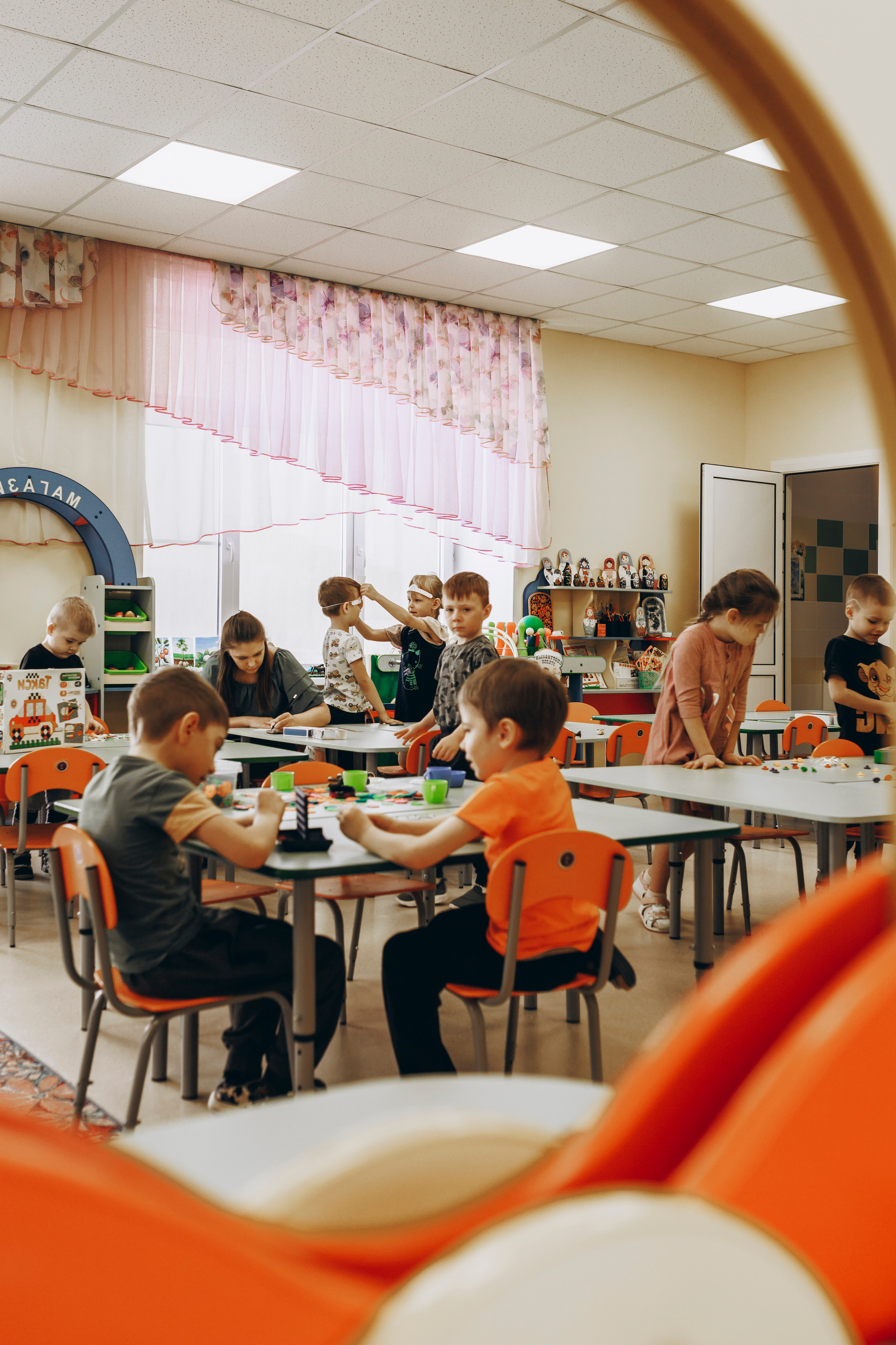 Репортажная сьёмка детей в детском саду. Семейный и детский фотограф в Рязани Васюгова Мария