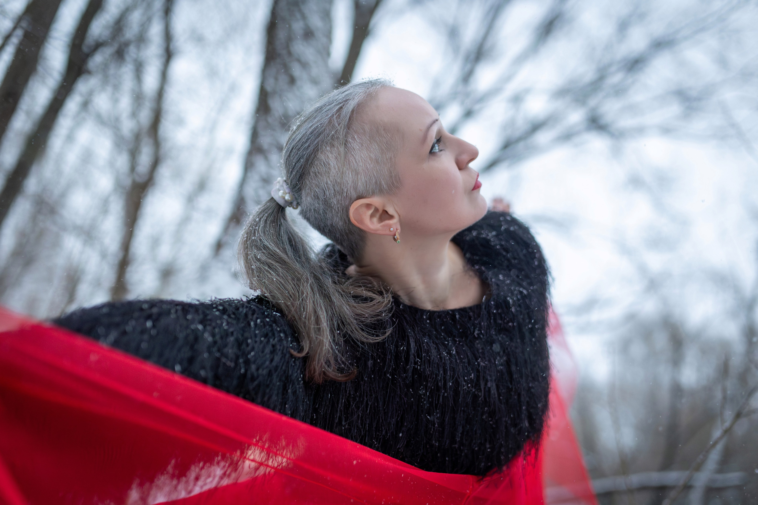 2025-01-01. Рубин на снегу, ♥️❄️