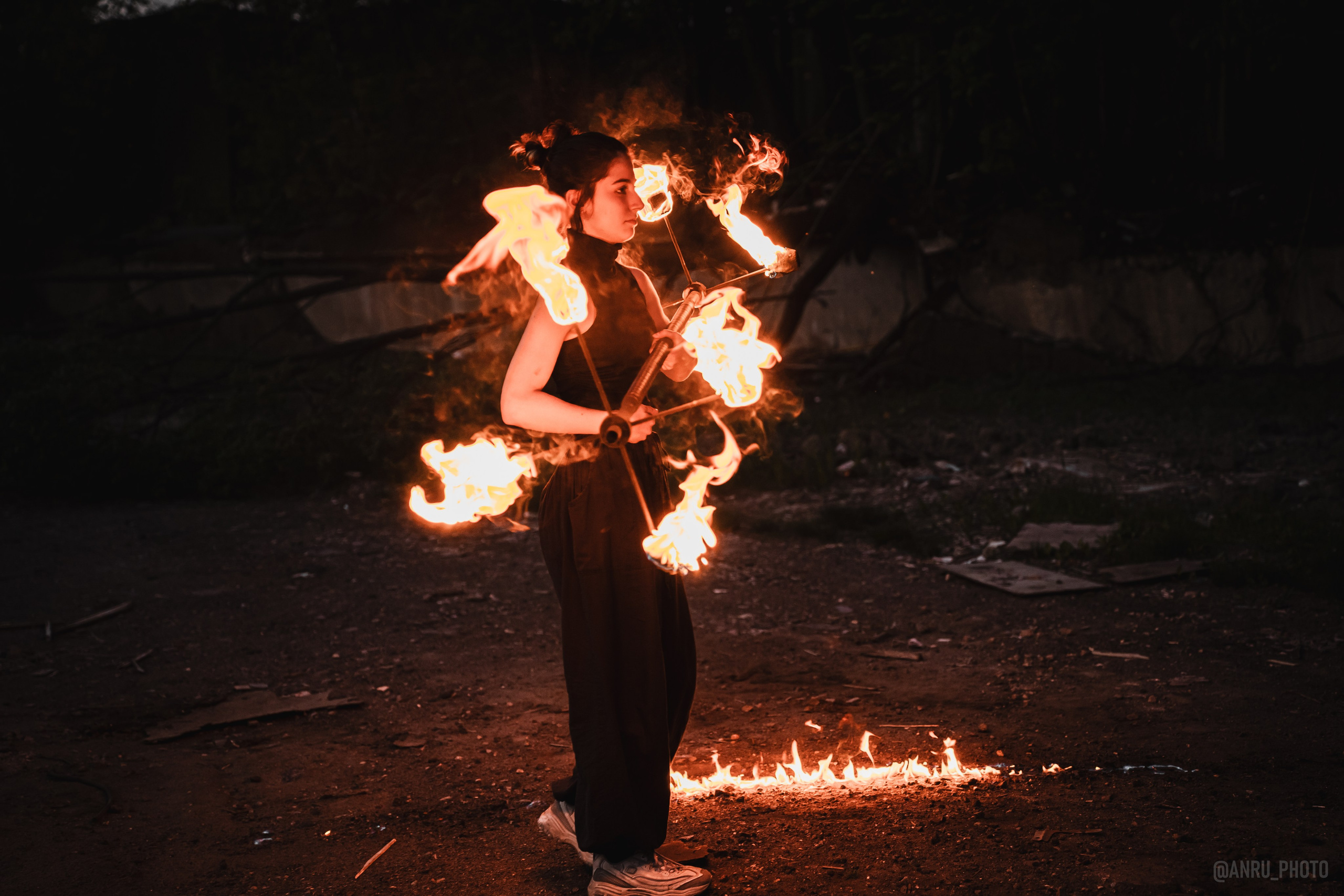 Огненная тренировка. Репортажный фотограф Анастасия Рубцова