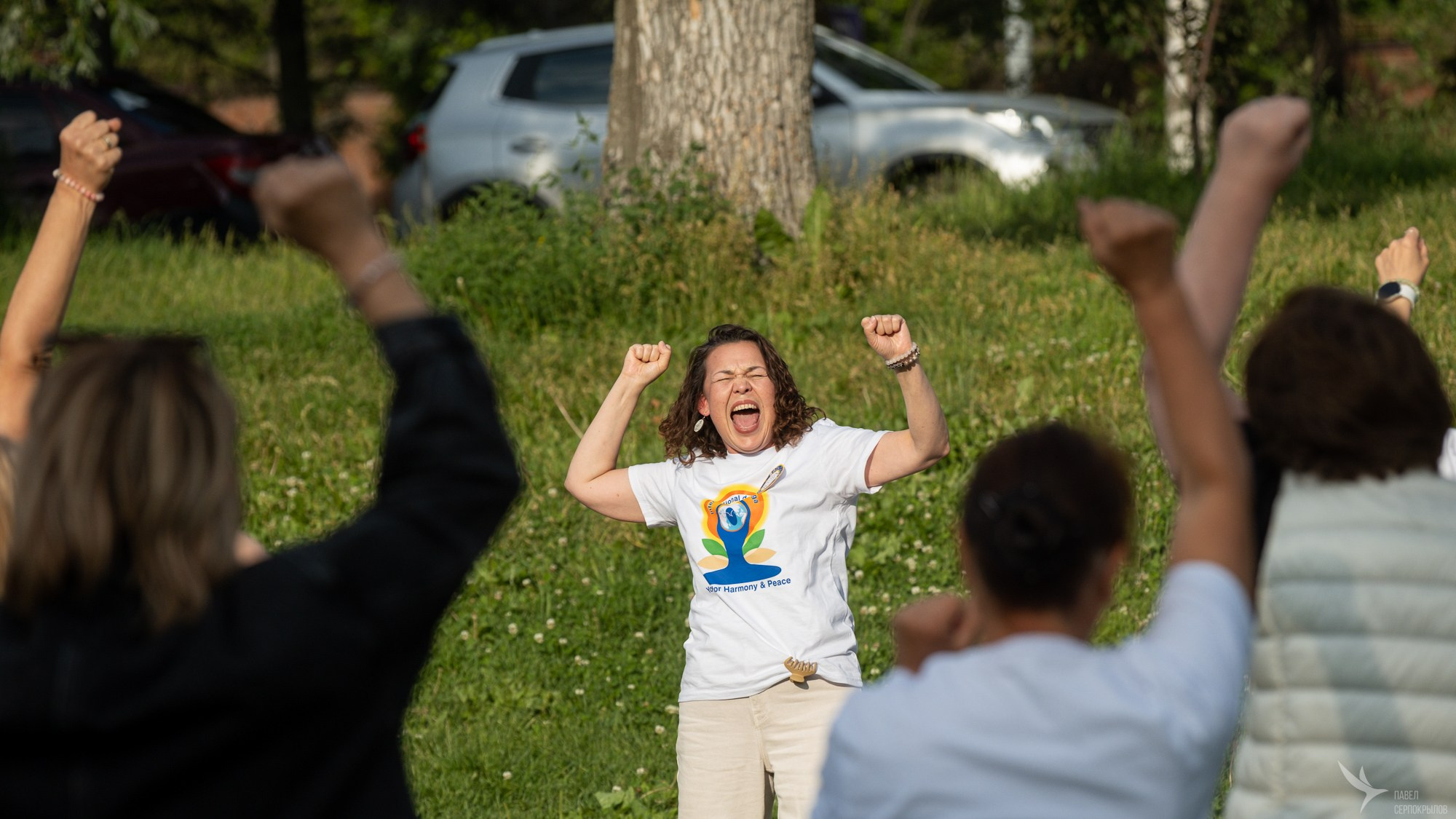 Международный день йоги в парке Горького. Репортажный фотограф в Казани Павел Серпокрылов