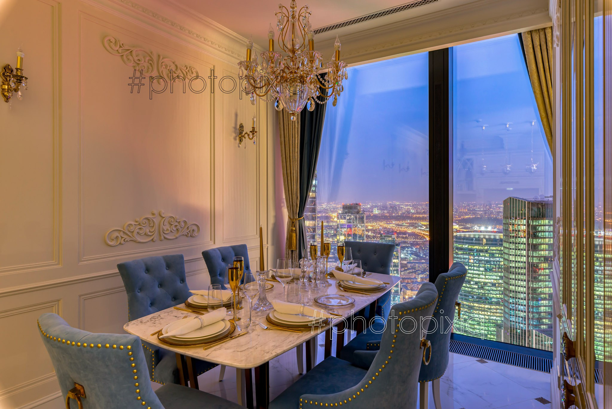 Интерьерная съёмка апартаментов в Neva Towers. Интерьерная съёмка и виртуальные туры — Интерьерный фотограф Кузнецов Сергей (photopixiq)