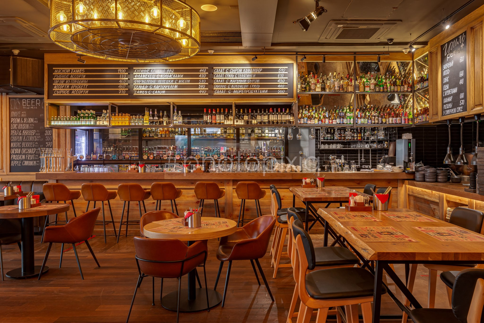 Интерьерная фотосъёмка ресторана ZAMES. Интерьерная съёмка и виртуальные туры — Интерьерный фотограф Кузнецов Сергей (photopixiq)