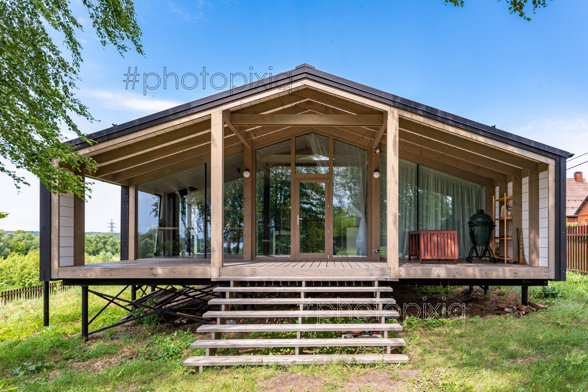 Съёмка загородного дома на Оке для аренды. Интерьерная съёмка и виртуальные туры — Интерьерный фотограф Кузнецов Сергей (photopixiq)