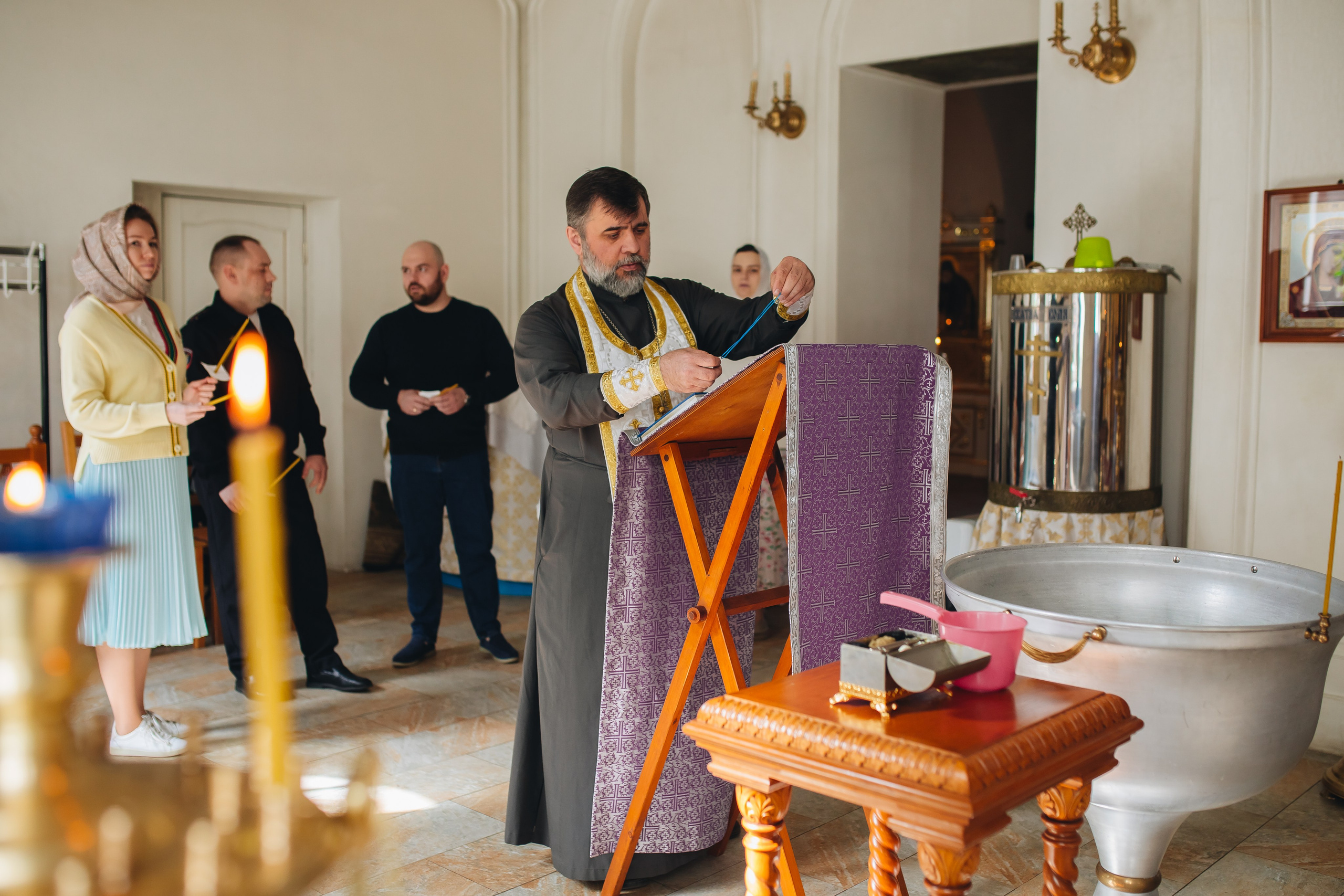 Крещение в светлом Храме. Семейный и детский фотограф в Москве Дорогова Екатерина