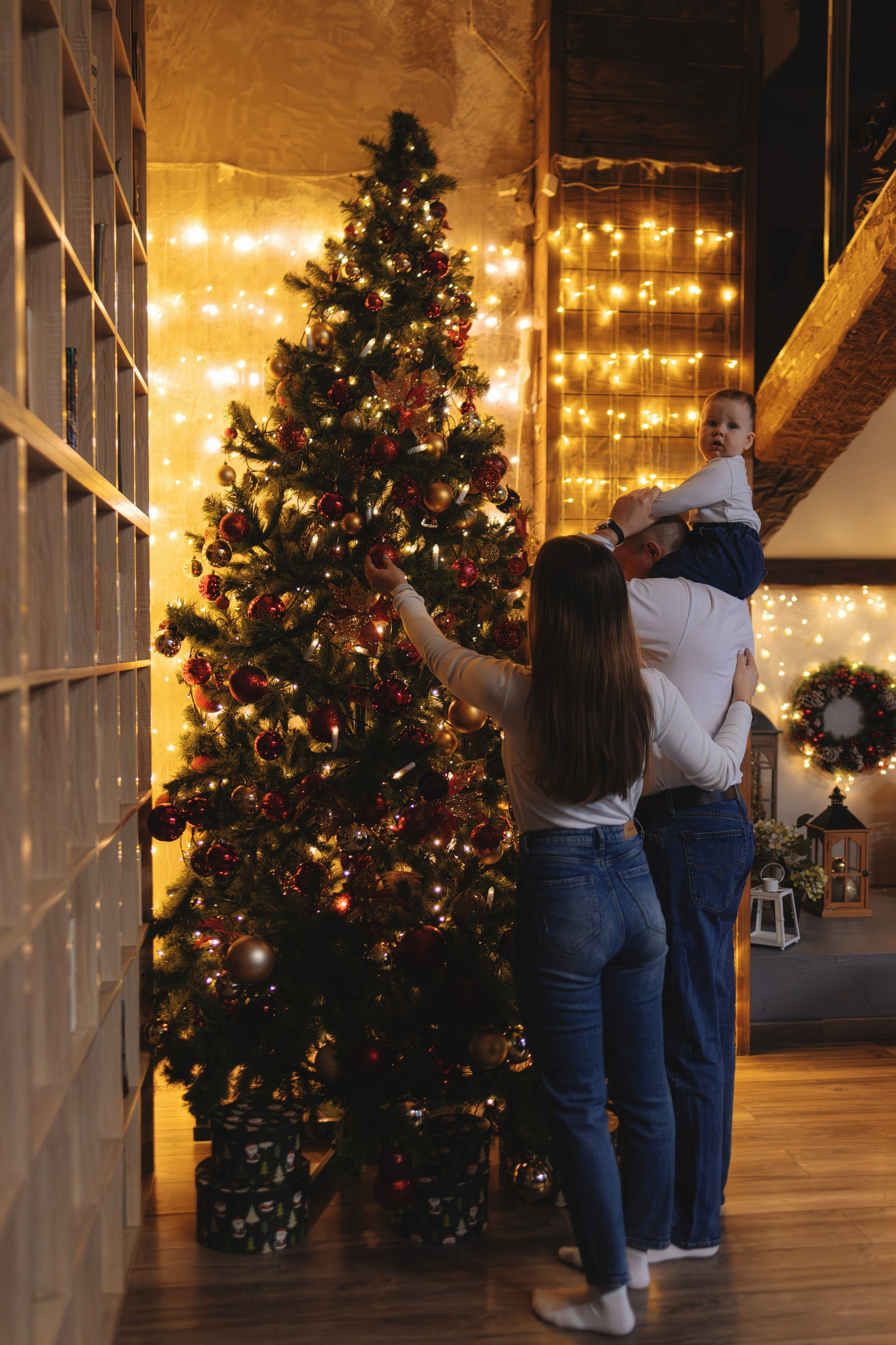 Семейная новогодняя фотосессия в пижамах. Семейный фотограф в Москве 📸