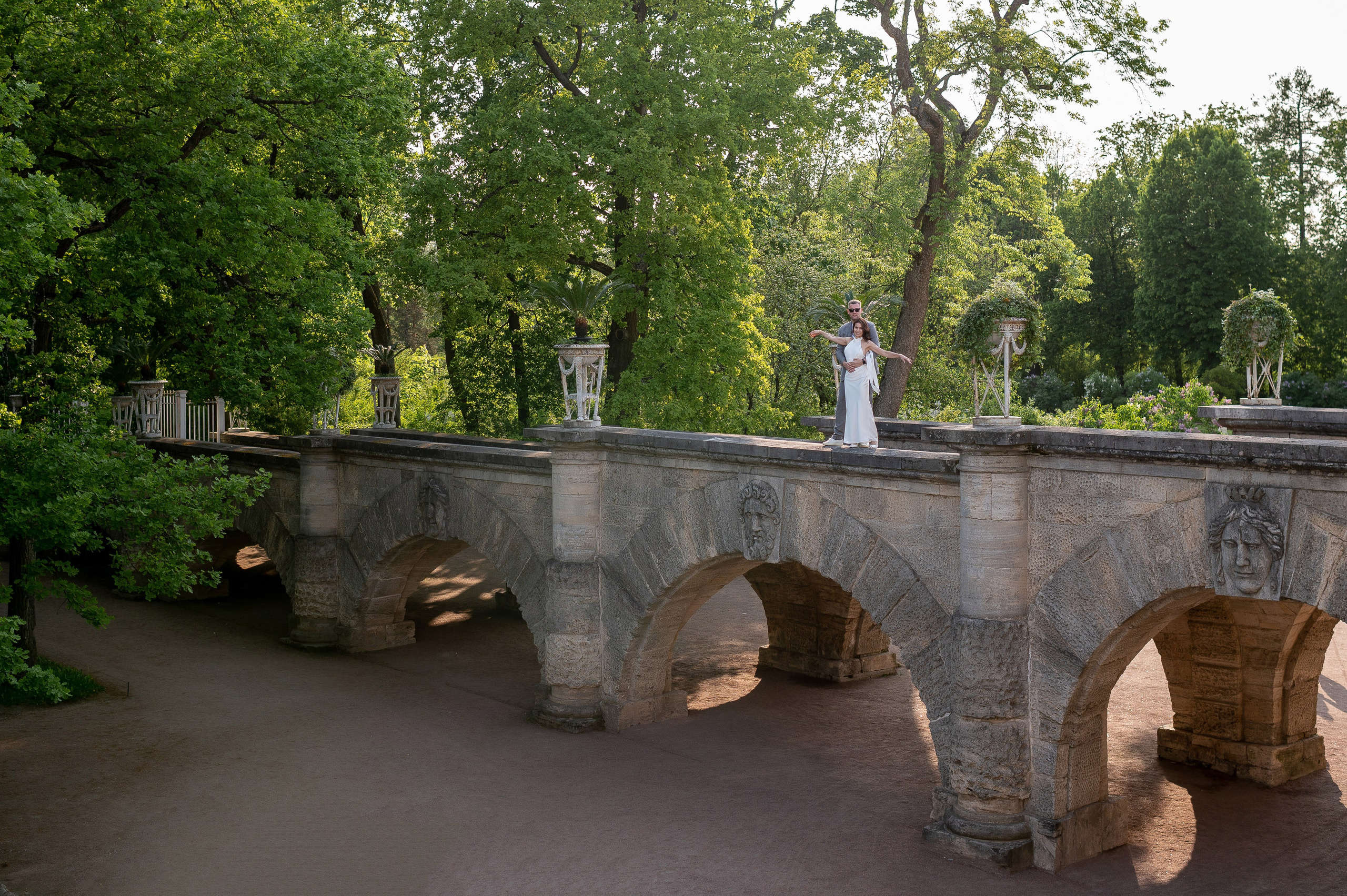 Алина и Алексей (прогулка на кабриолете, Академия Художеств, Екатерининский парк в Пушкине). Портретный, семейный и свадебный фотограф в Санкт-Петербурге и в Пушкине Ширяев Денис
