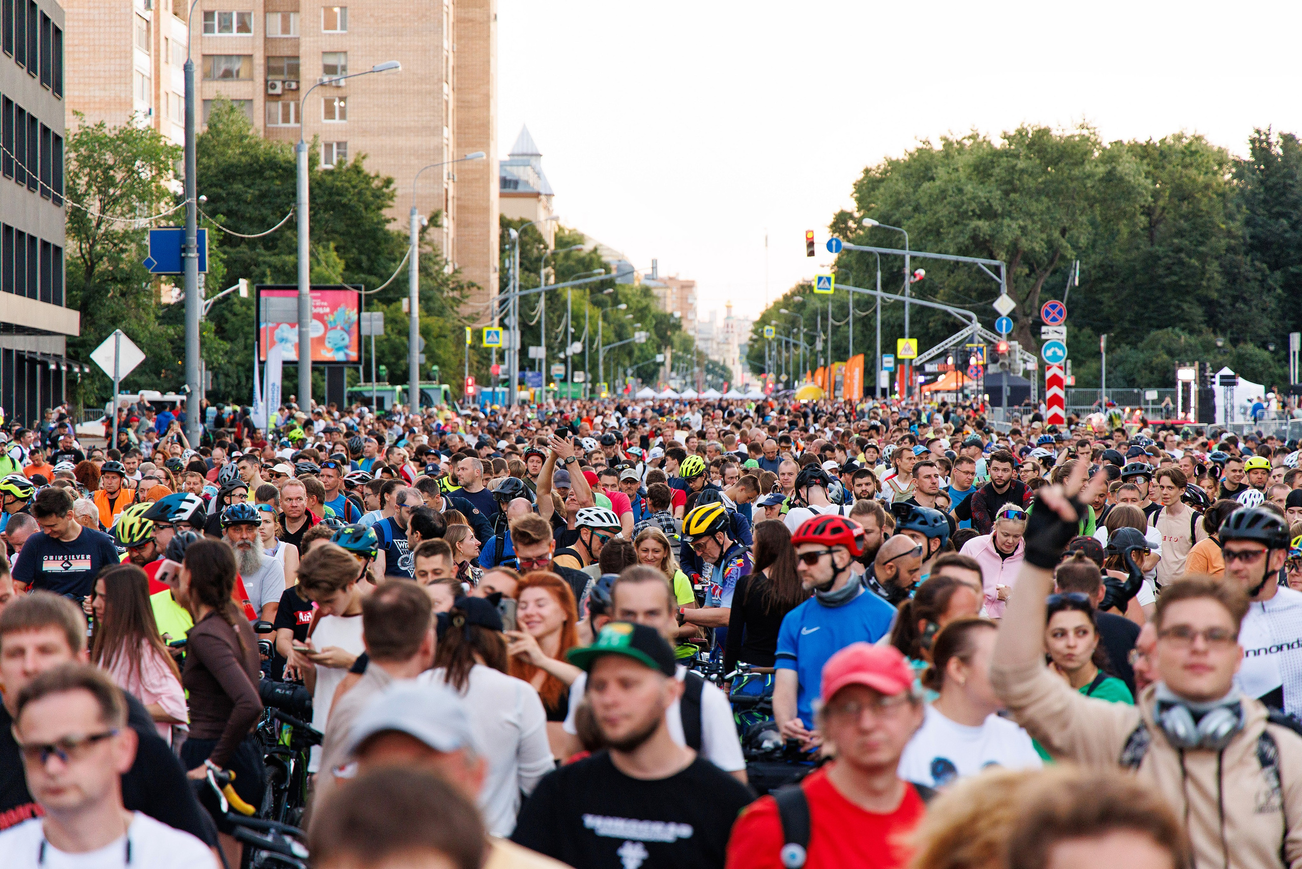 Московский ночной велофестиваль. Фотограф Сергей Склемин