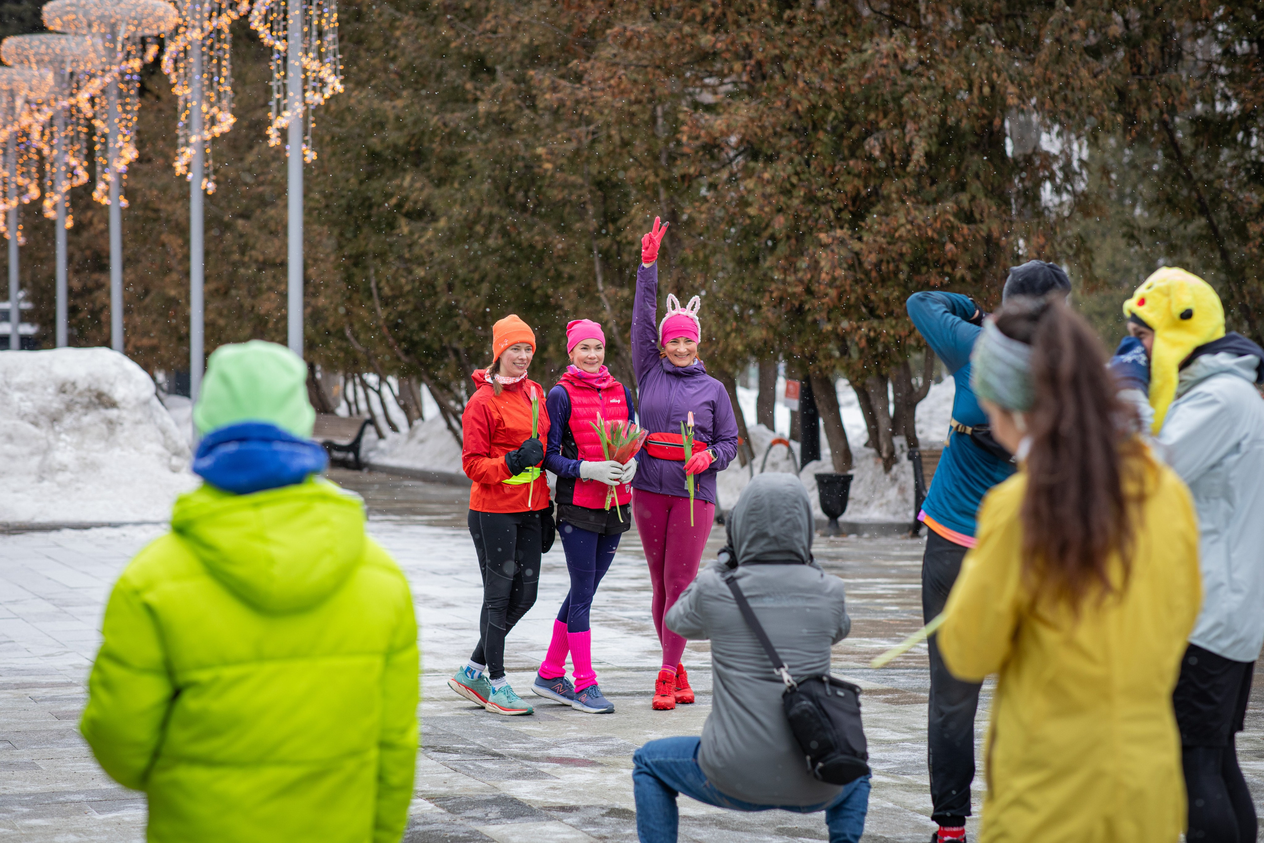 Забег 8 Марта, Речной вокзал. Фотограф Сергей Ловкий