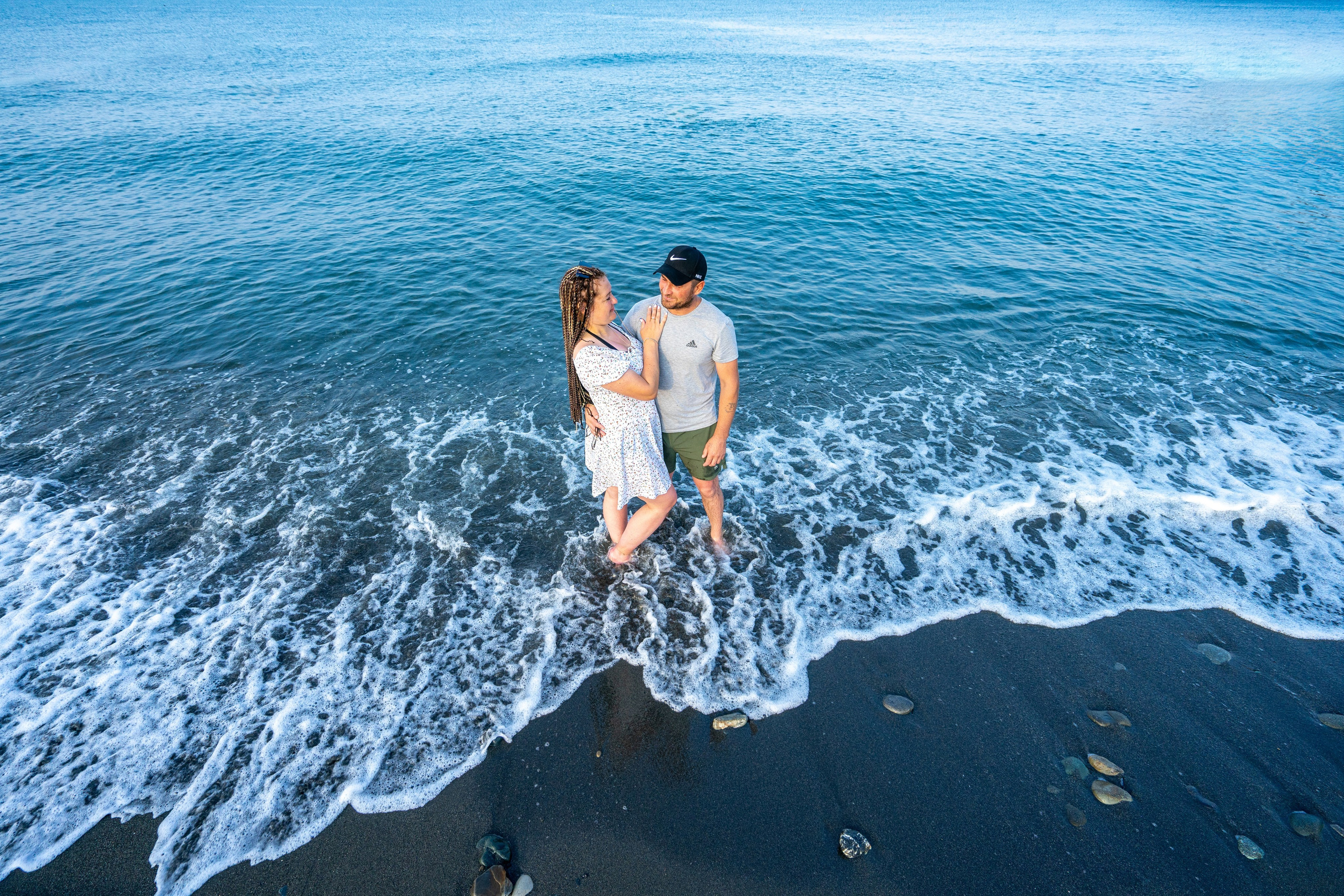 на пляже Чайка