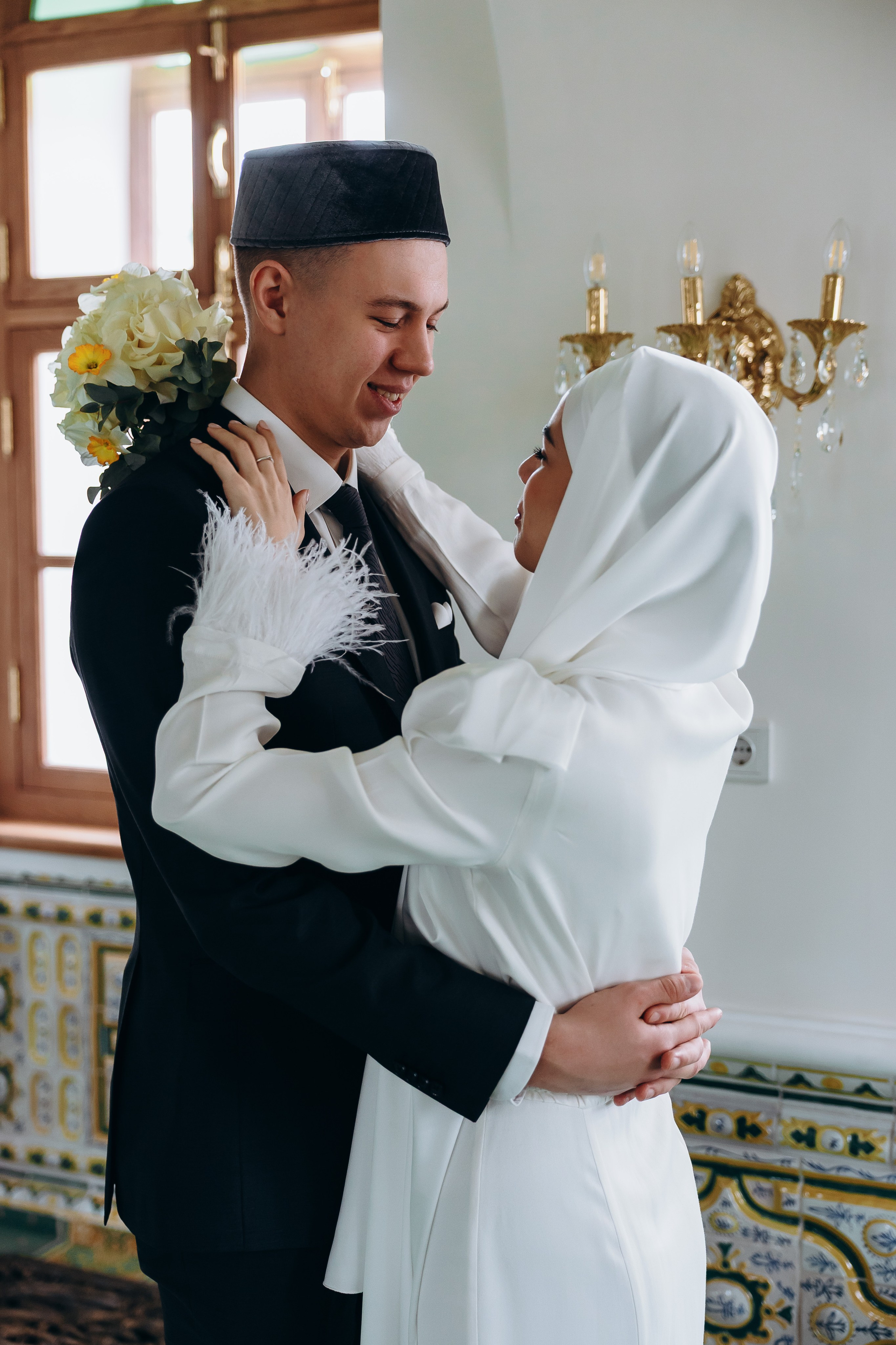 никах в мечети Марджани,  фотосессия в мечети Марджани, фотограф на никах Казань Ranas4you, образ невесты на никах, завязывание платка Казань, платье на никах Казань, фотограф на мусульманские свадьбы Ranas4you