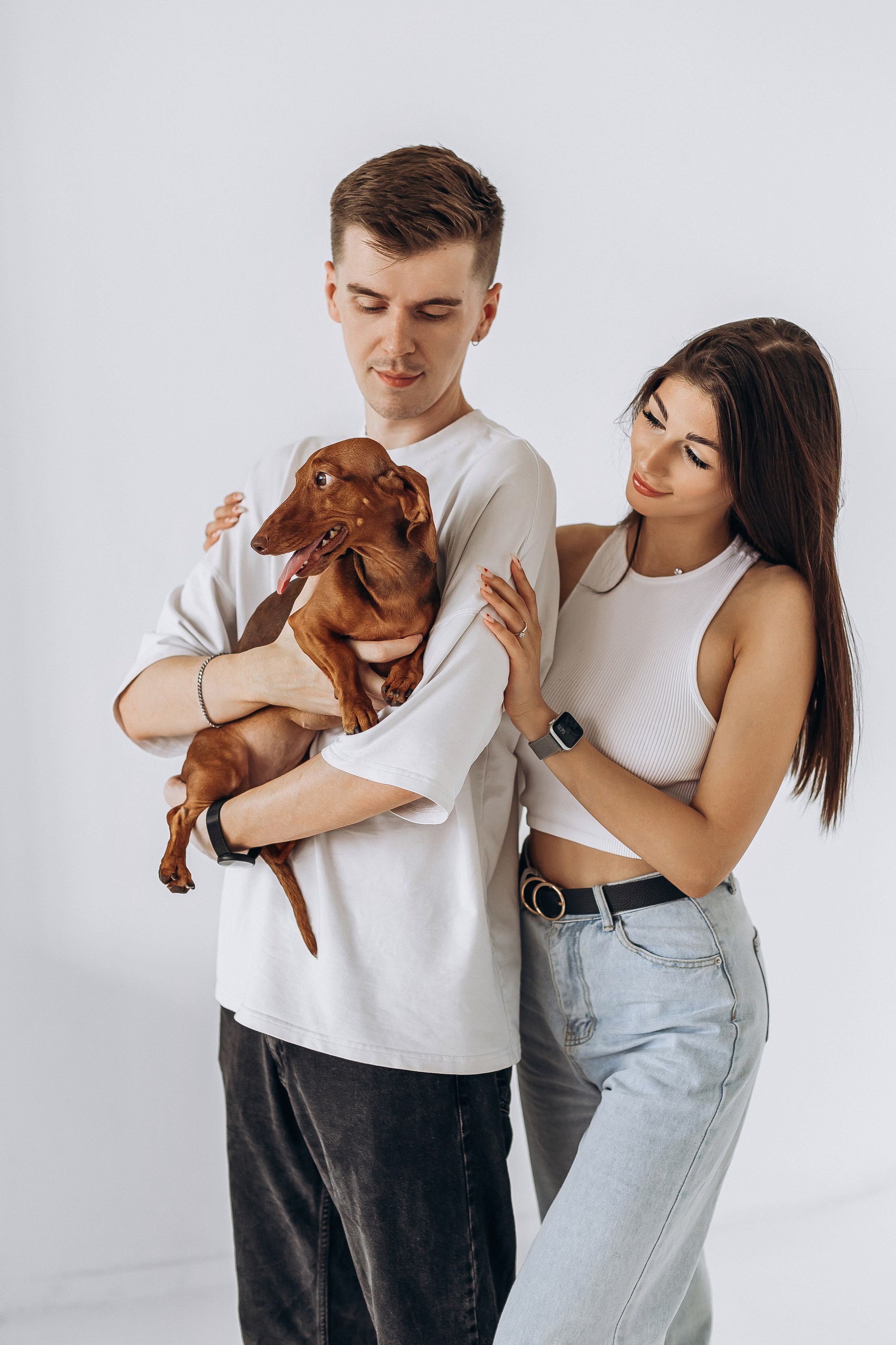 Анна и Валентин + Чапа. Портретный и семейный фотограф в Минске