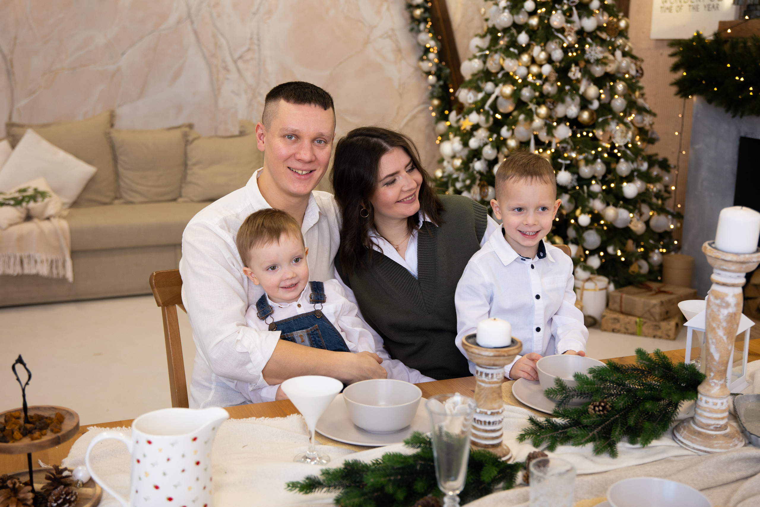 Новогодние съёмки в студии. Семейный и свадебный фотограф в Санкт-Петербурге Татьяна Швыкова