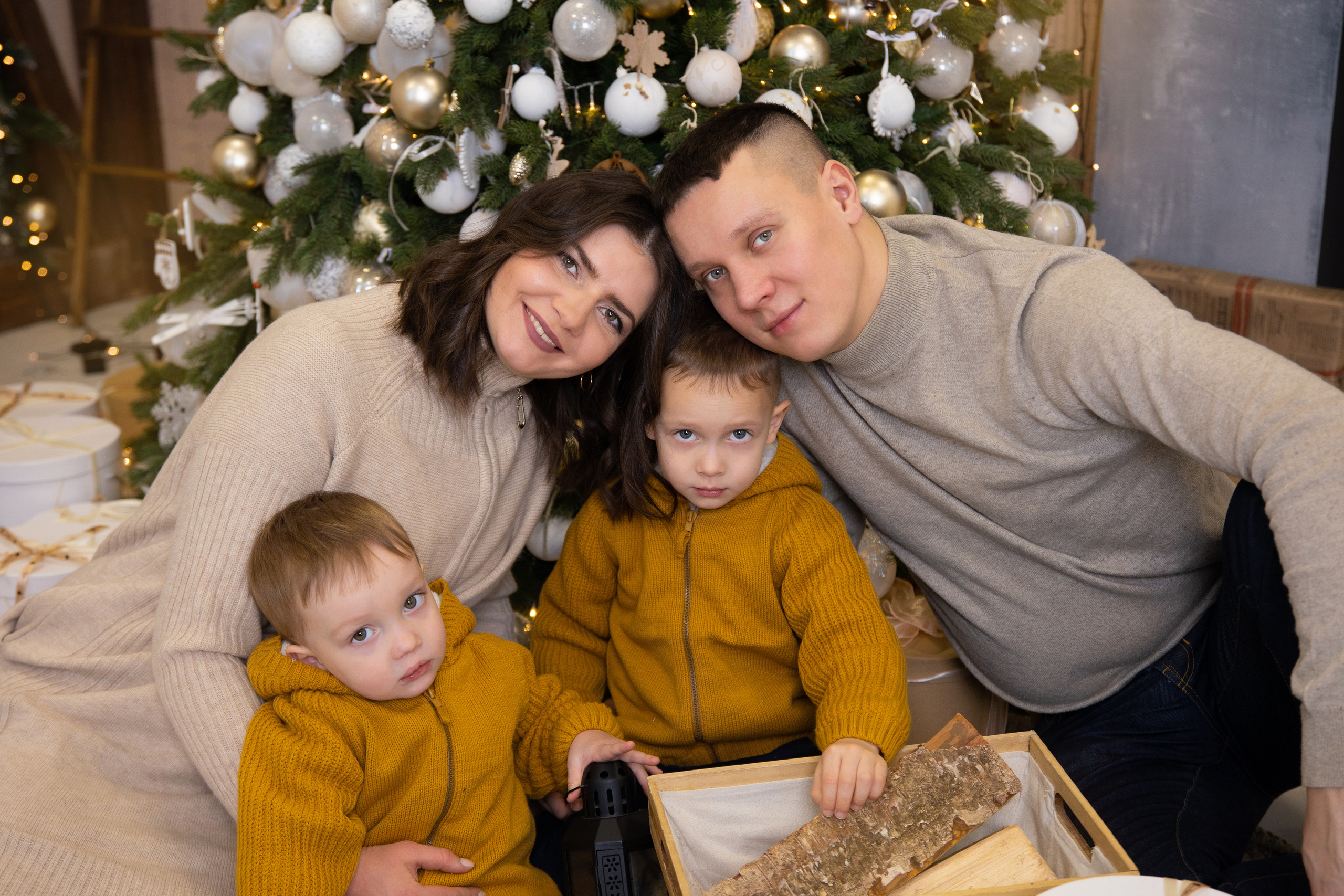 Новогодние съёмки в студии. Семейный и свадебный фотограф в Санкт-Петербурге Татьяна Швыкова
