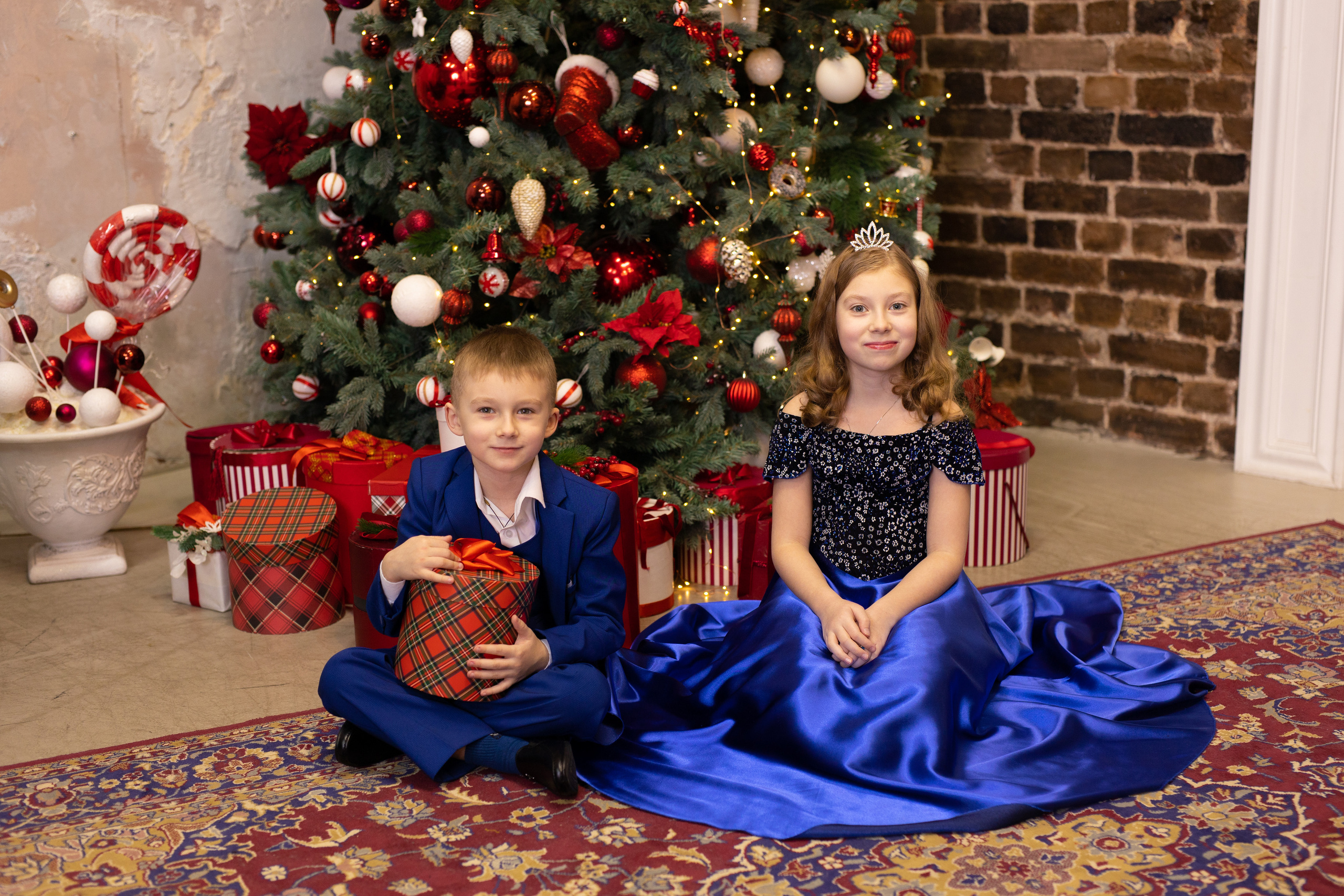 Новогодние съёмки в студии. Семейный и свадебный фотограф в Санкт-Петербурге Татьяна Швыкова