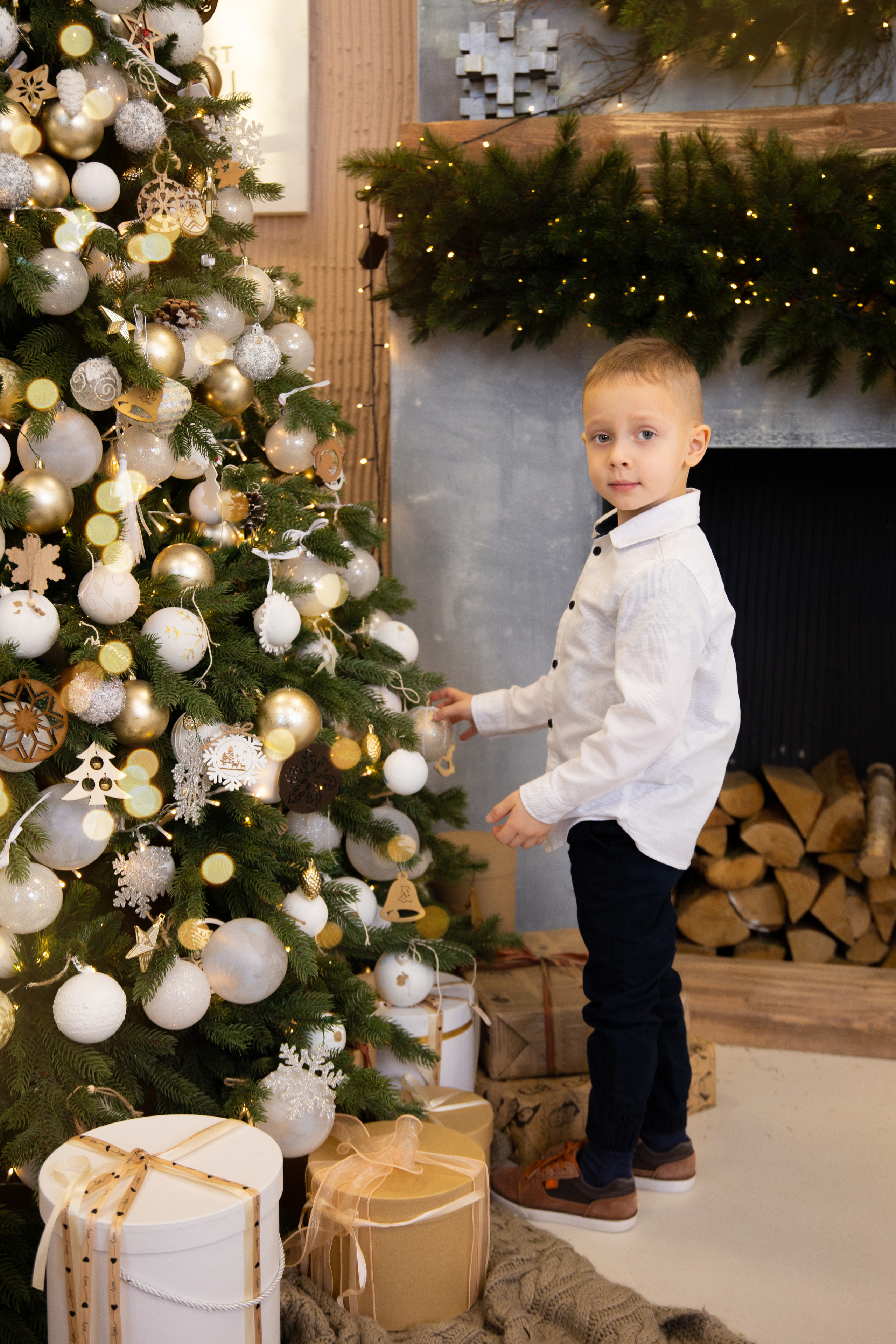 Новогодние съёмки в студии. Семейный и свадебный фотограф в Санкт-Петербурге Татьяна Швыкова
