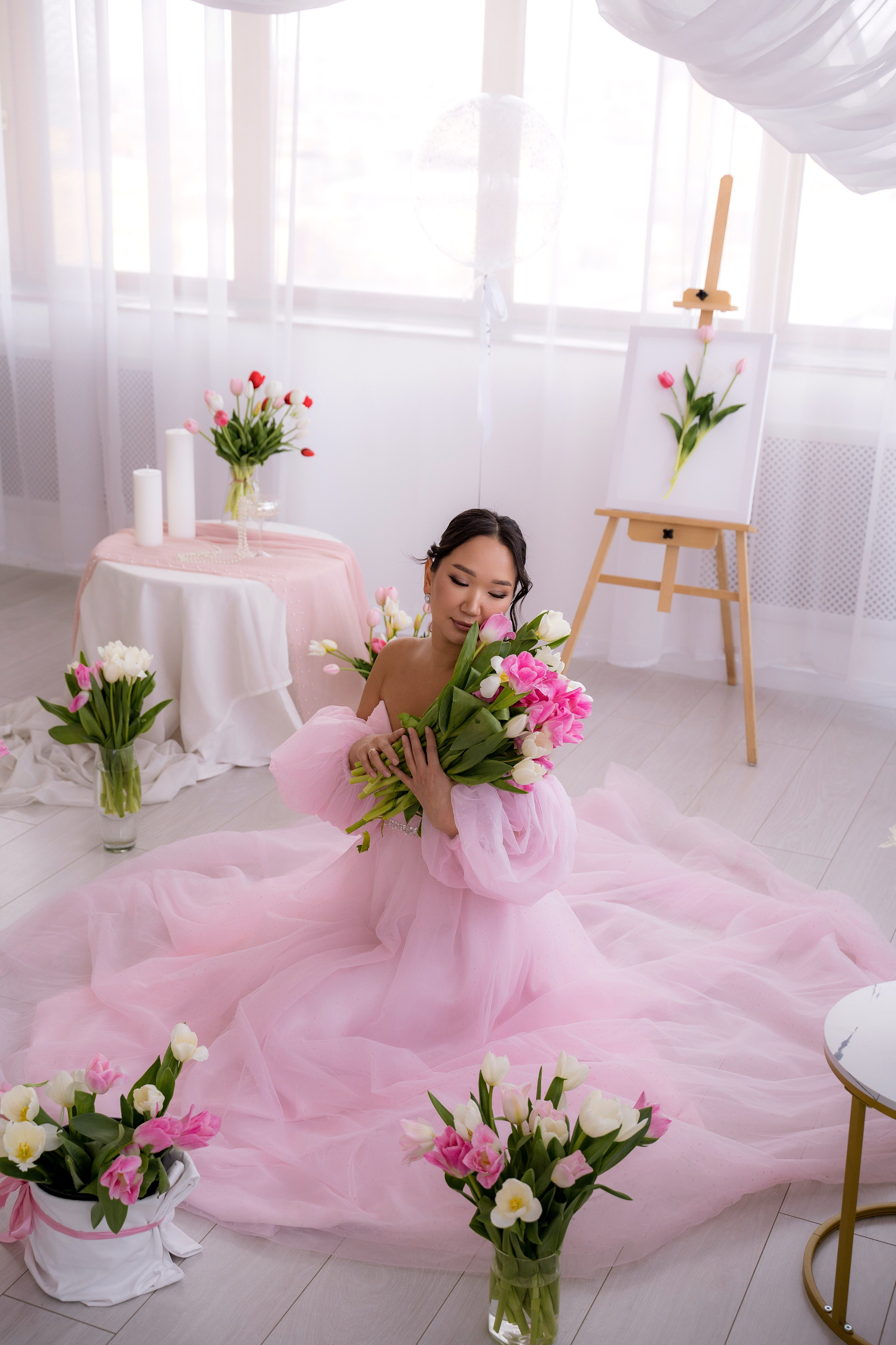 Тюльпановое настроение. Фотостудия Малина в городе Улан-Удэ. Фотограф Ирина Жарникова