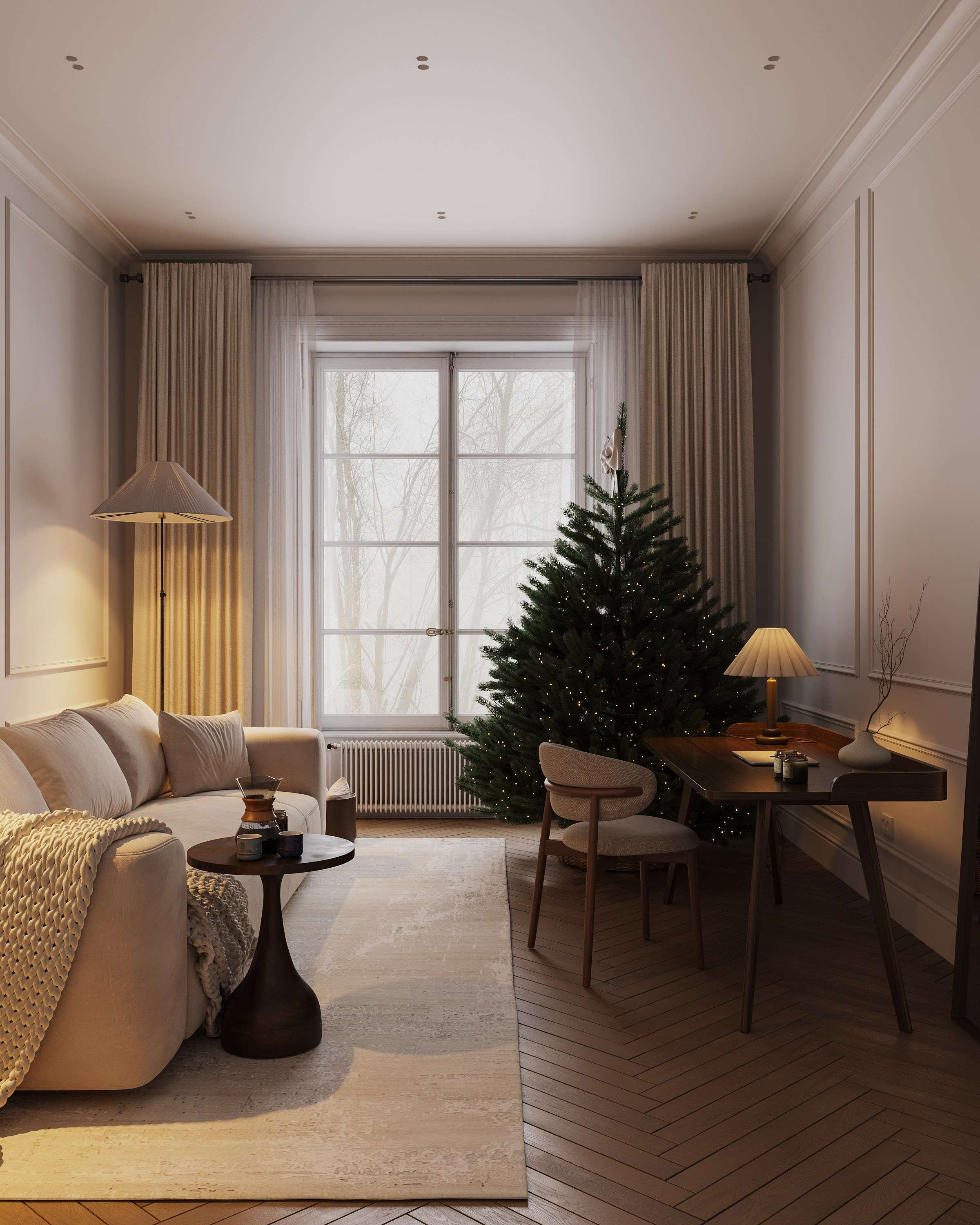 Новогодняя гостинная. 3D визуализатор