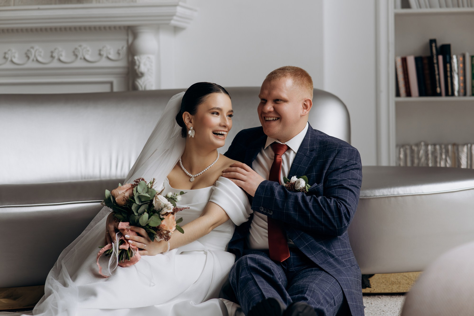 Свадебная фотосессия в студии. Свадебный и репортажный фотограф в Ярославле Евгений Сальников