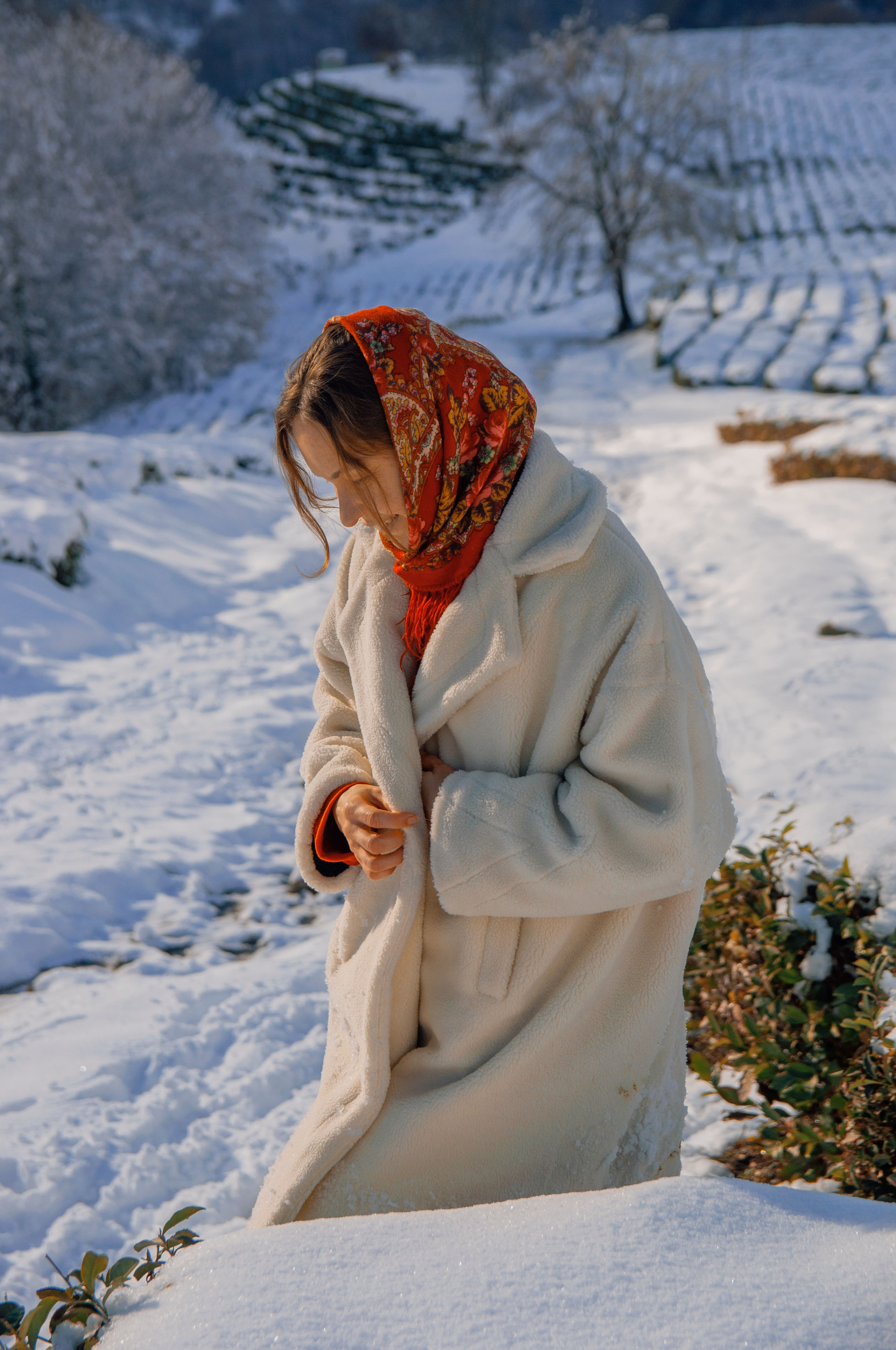 В снегу. Главная