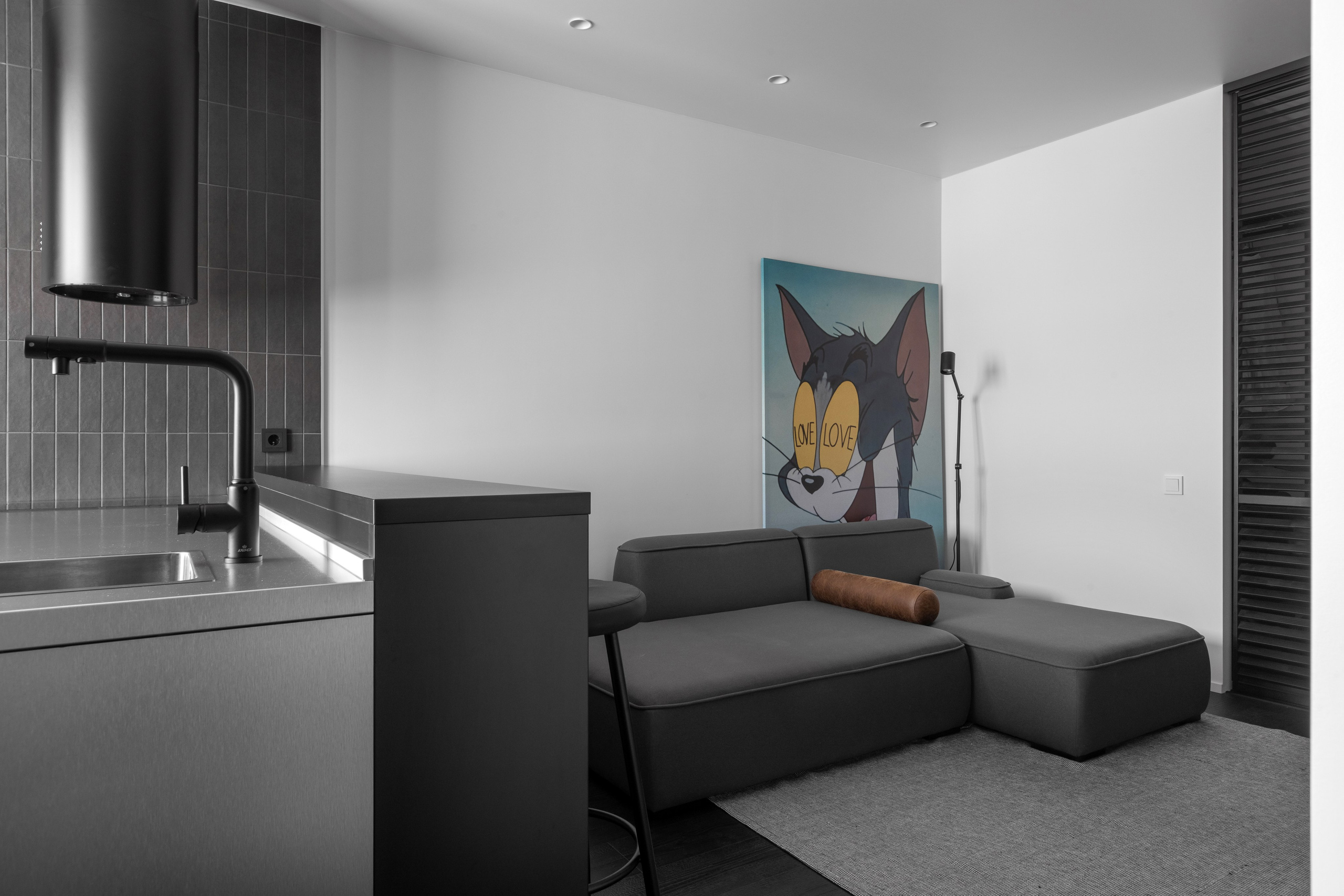 Однокомнатная квартира ЖК «Притяжение» г. Красноярск. Дизайн интерьера от Дмитрия Баландина