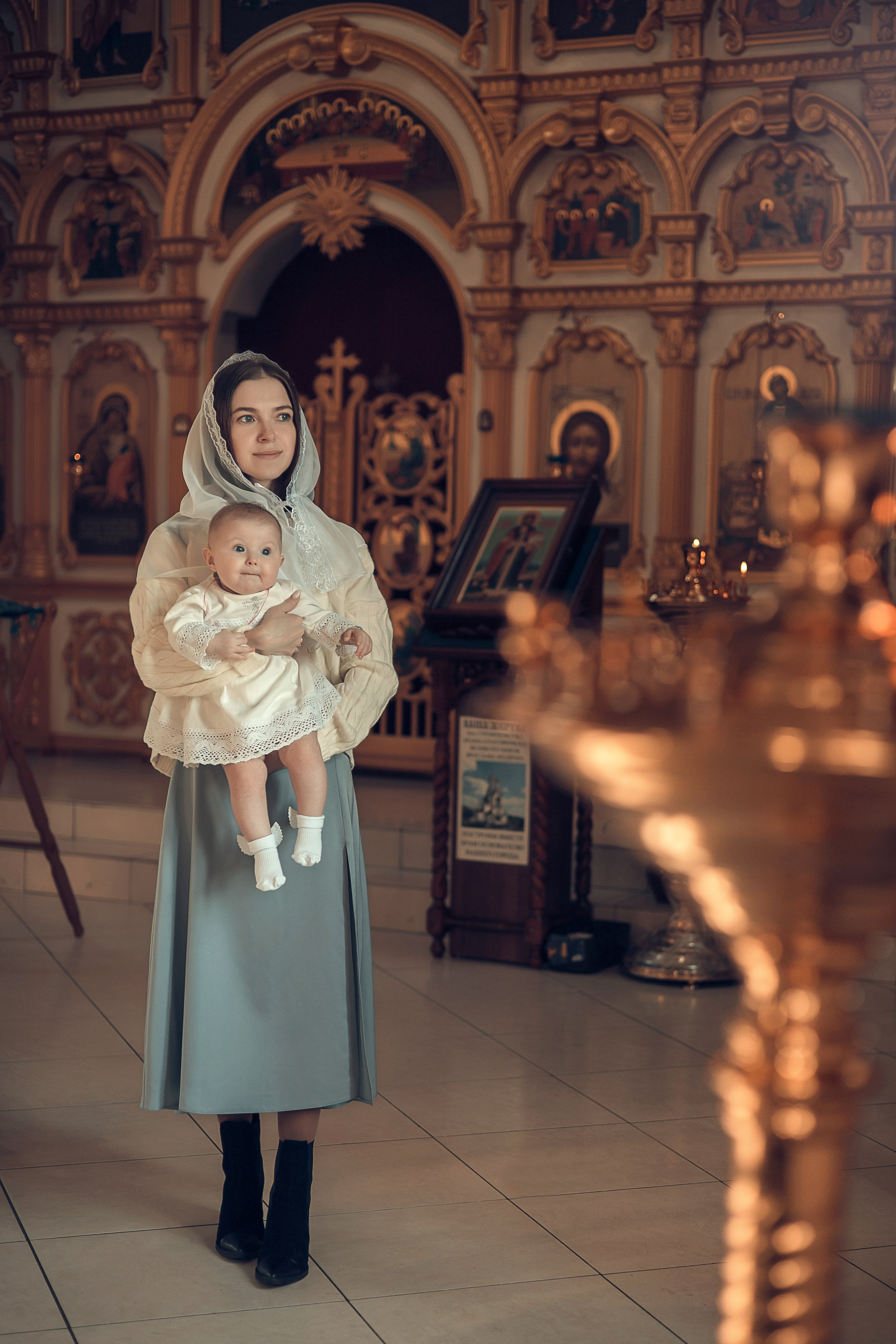 Крещение малышки. Семейный и детский фотограф в Ярославле Виктория Макаренко