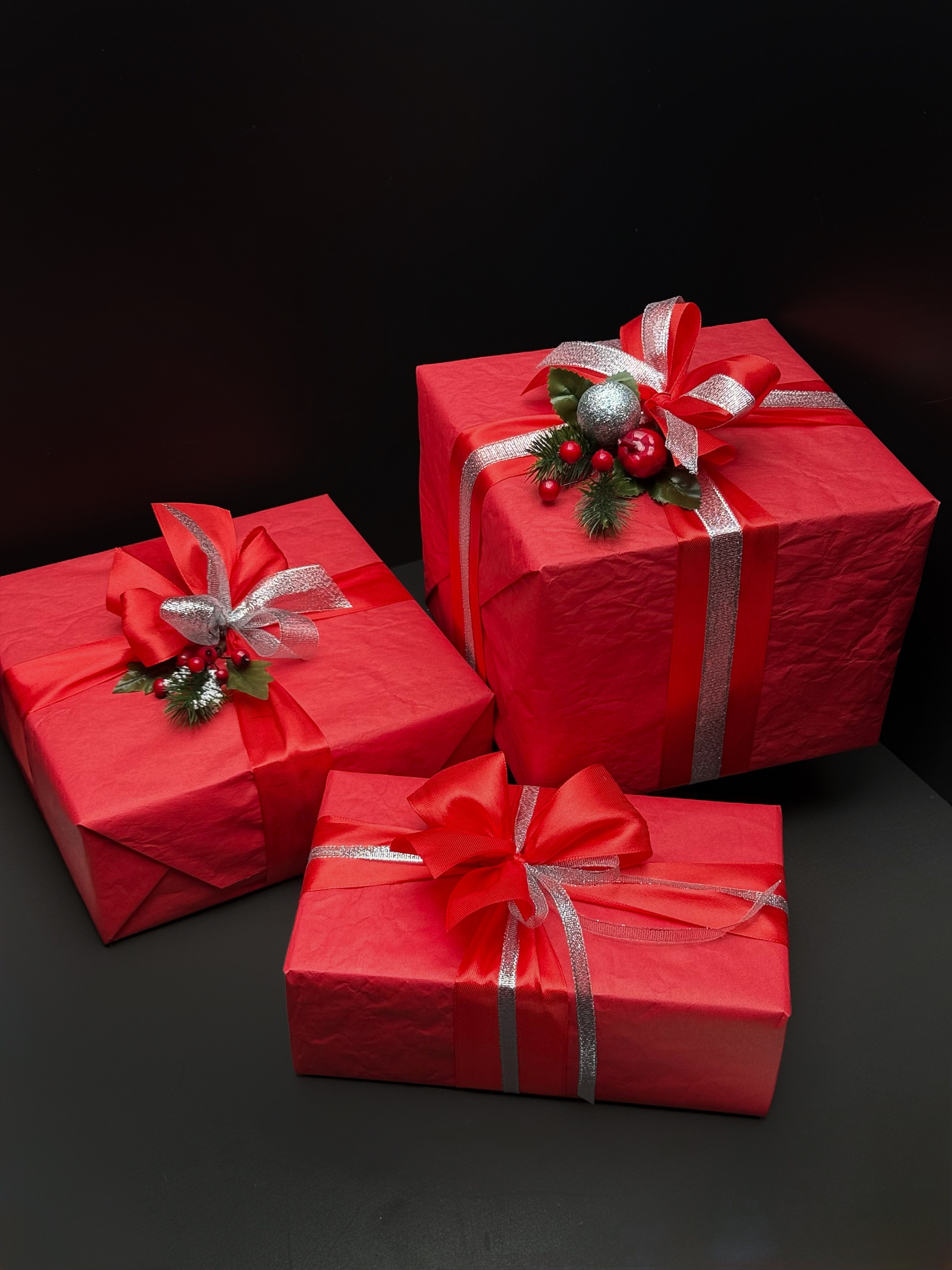 Новогоднее оформление подарка. Студия подарочных наборов «Владия»