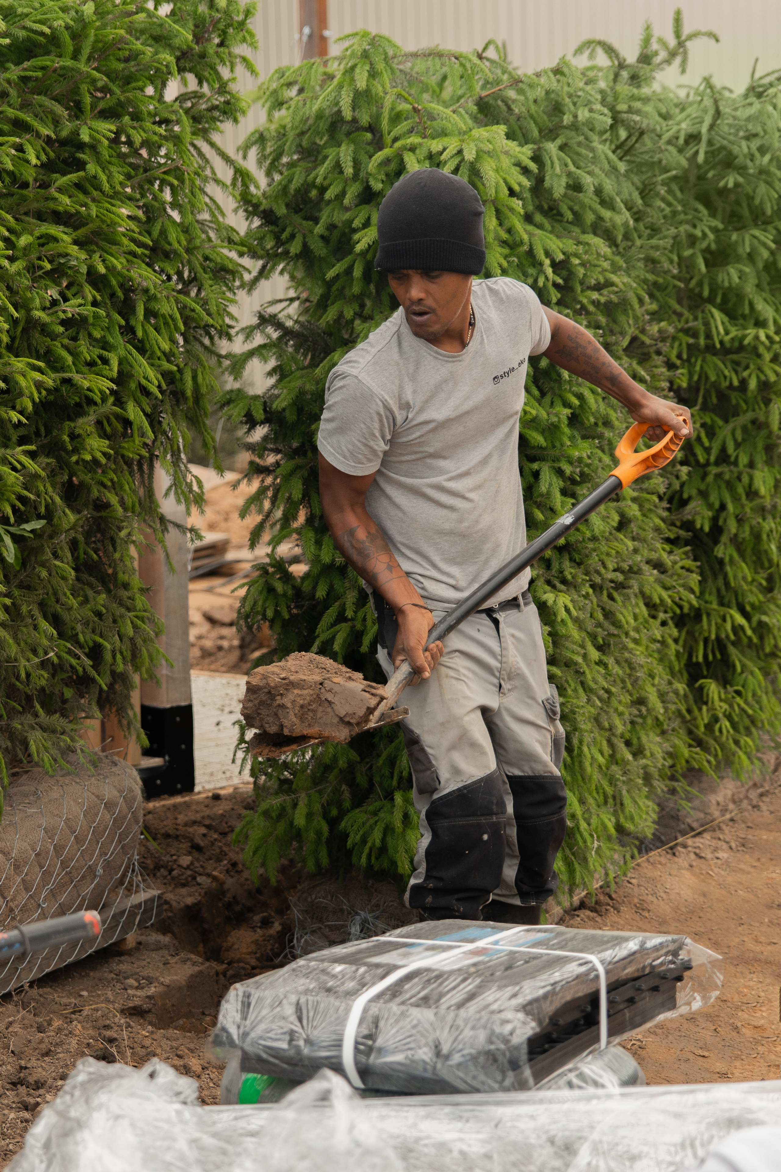 Этап ландшафтных работ. Автомобильный фотограф Светлана Усова