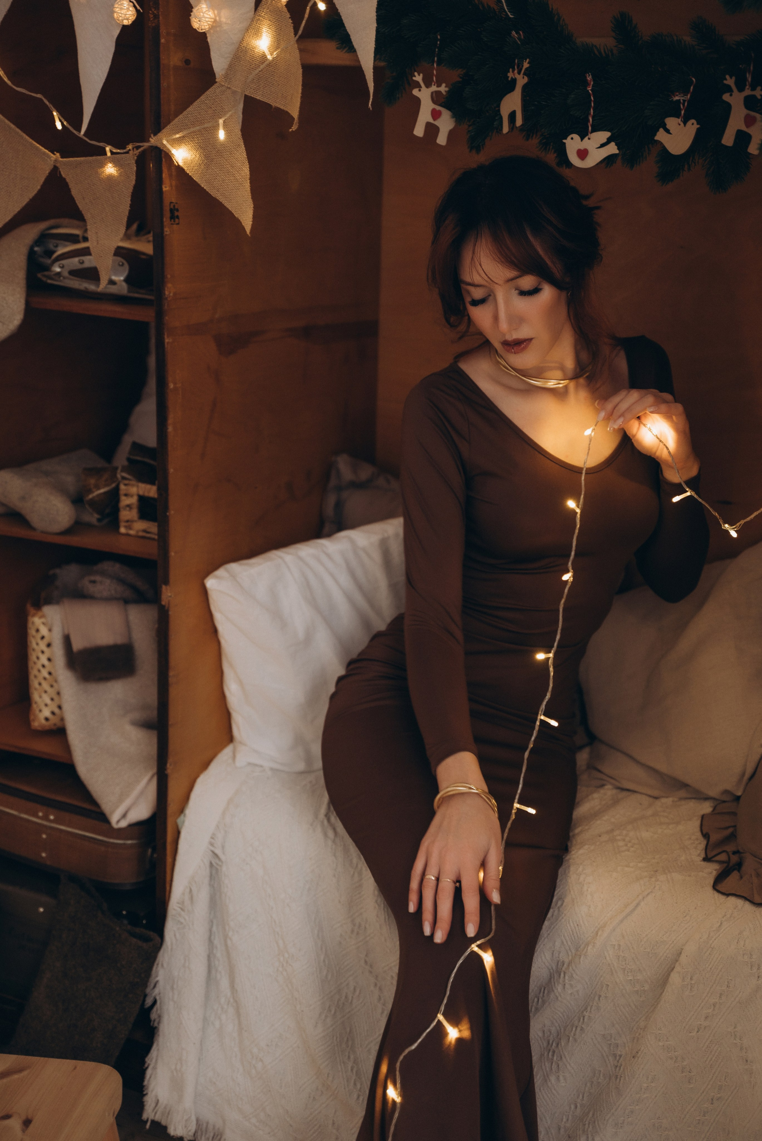 Диана, Фотосессия ко Дню Рождения в новогодней студии. Семейный фотограф в Белгороде Амелина Алина