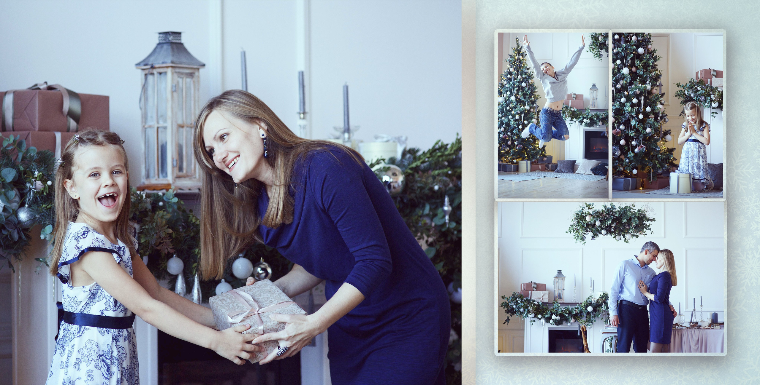 Новогодняя фотокнига очень весёлой семьи. Фотохудожник Наталия Кирсанова