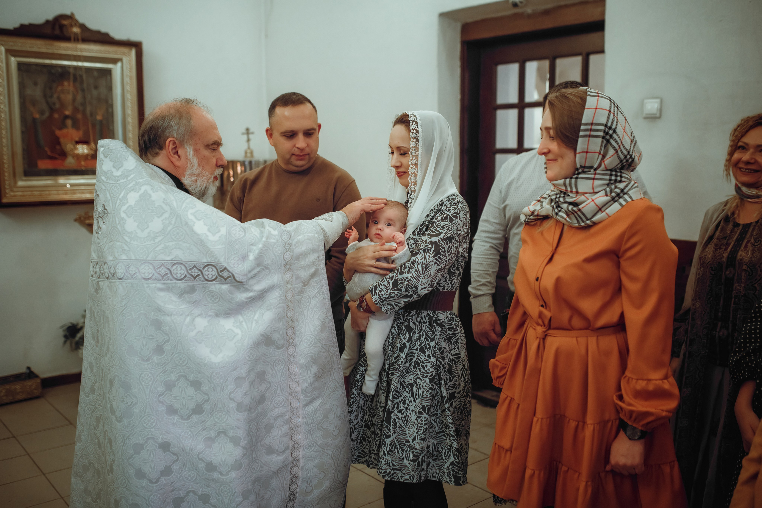 Крещение Дарьи. Фотограф на Крещение, семейный фотограф в Москве