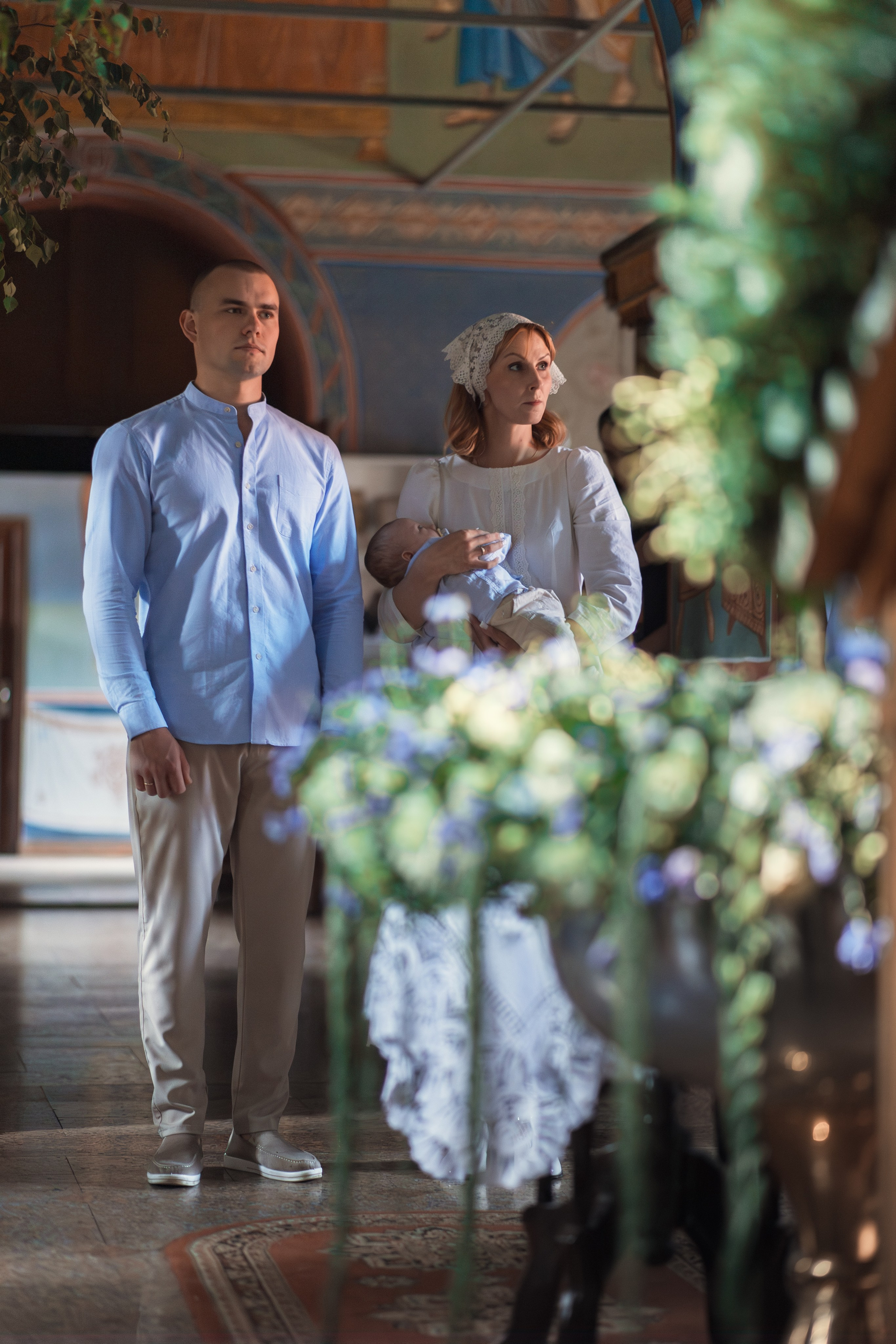 Крещение в Знаменской Церкви г. Переславль Залесский. Профессиональный фотограф в Москве и Мо Мария Шантарёва