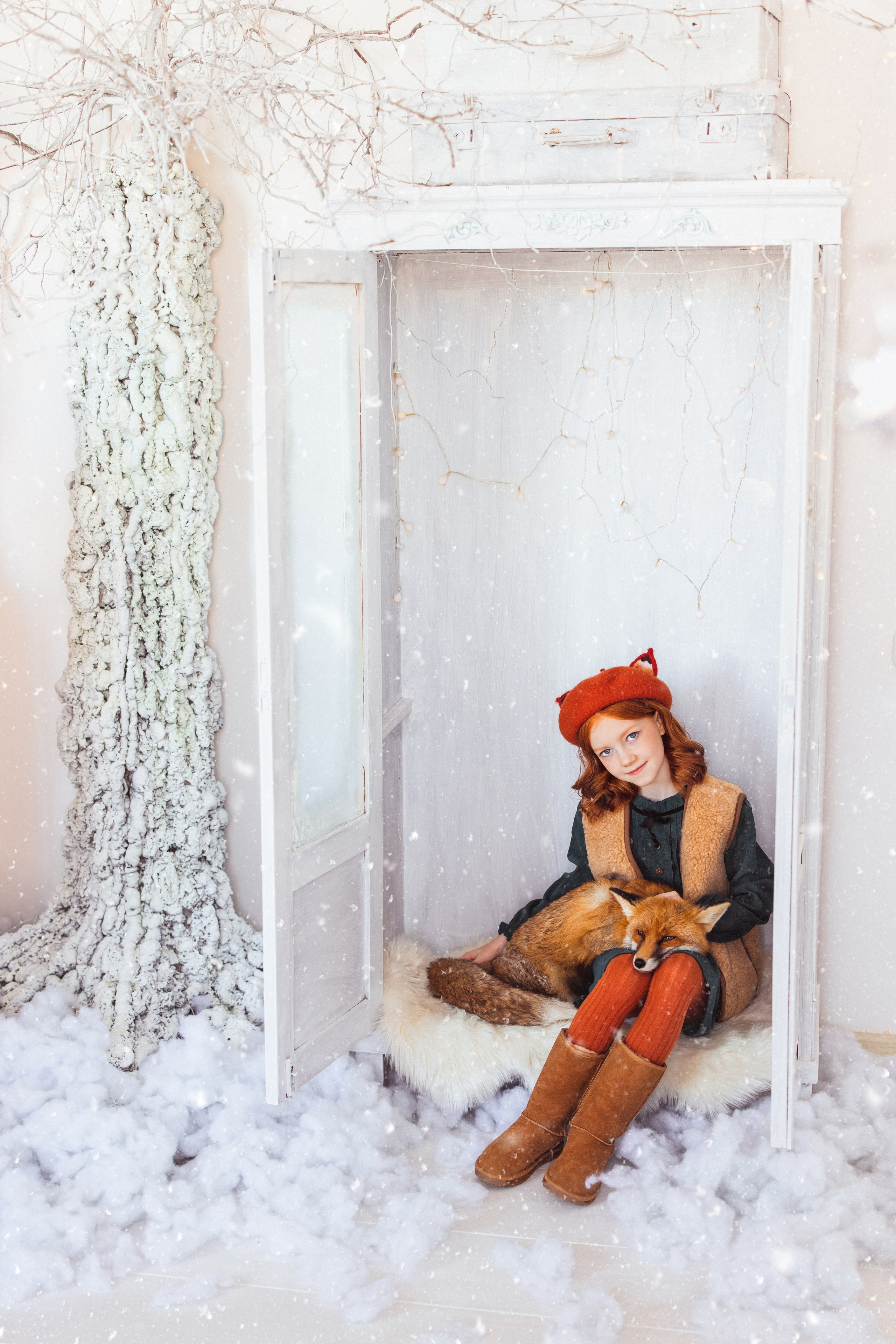 Фотостудия «Мастерская», с лисом. Семейный и детский фотограф в Краснодаре Анна Трашкова