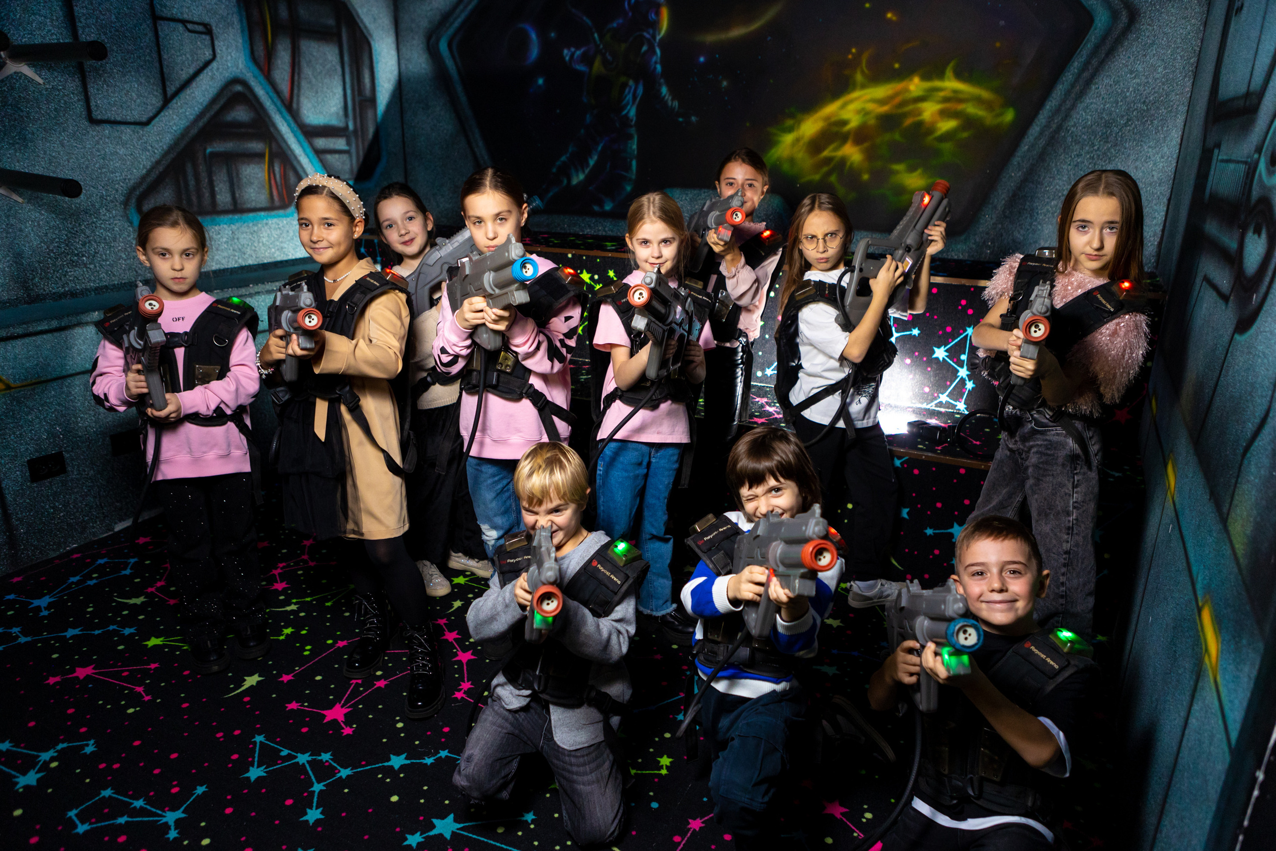 детский день рождения в лазертаге