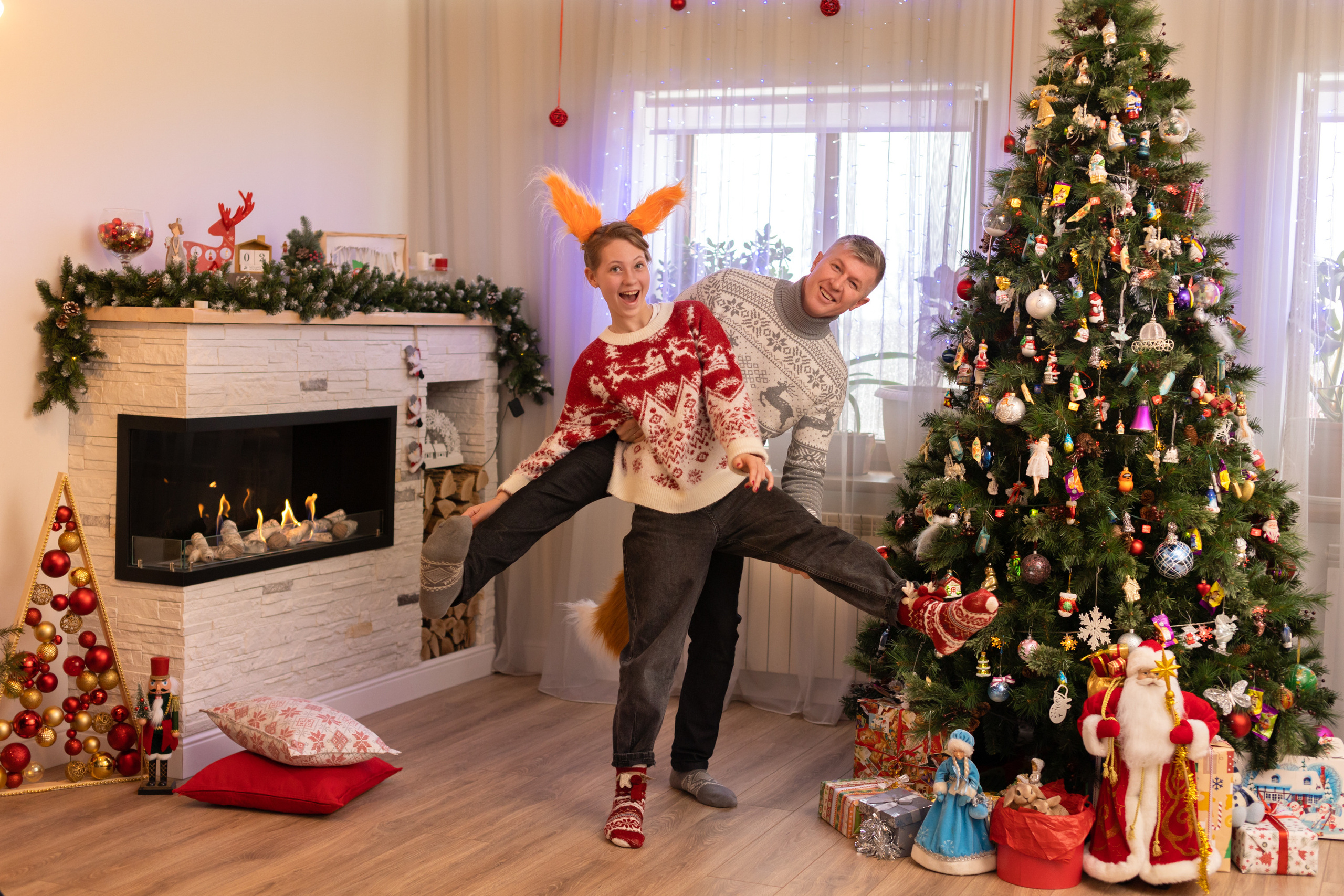 Новогодняя домашняя фотосессия. Фотограф в Оренбурге. Профессиональный фотограф